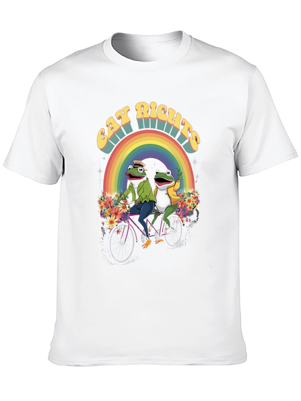Gay Rights Frogs Rainbow Pride T-Shirt