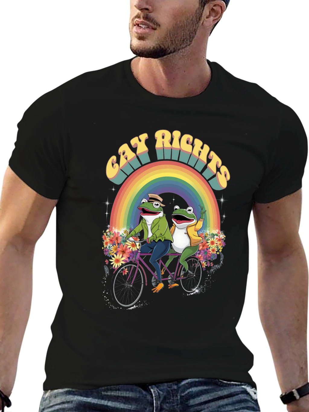 Gay Rights Frogs Rainbow Pride T-Shirt
