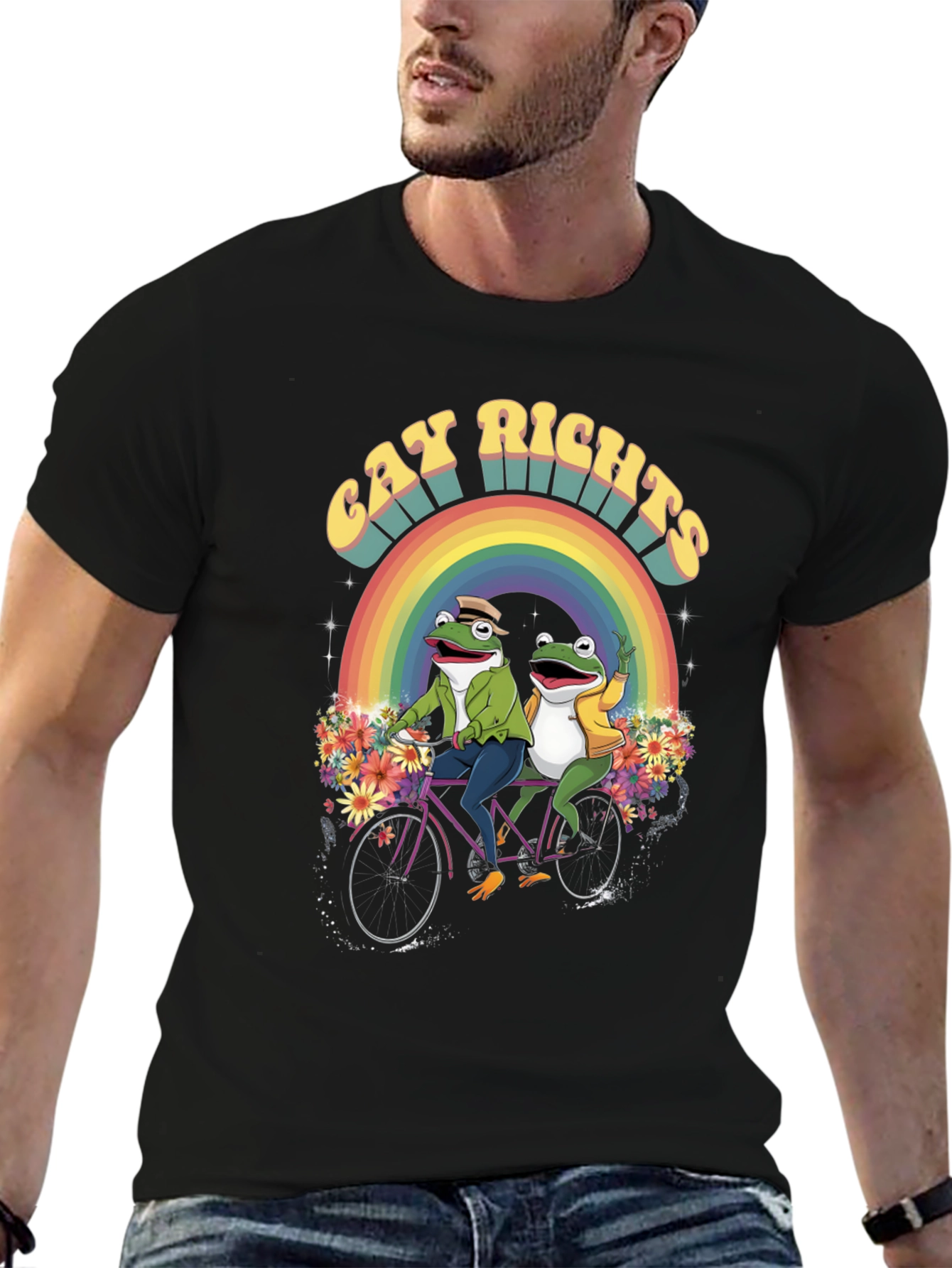 Gay Rights Frogs Rainbow Pride T-Shirt