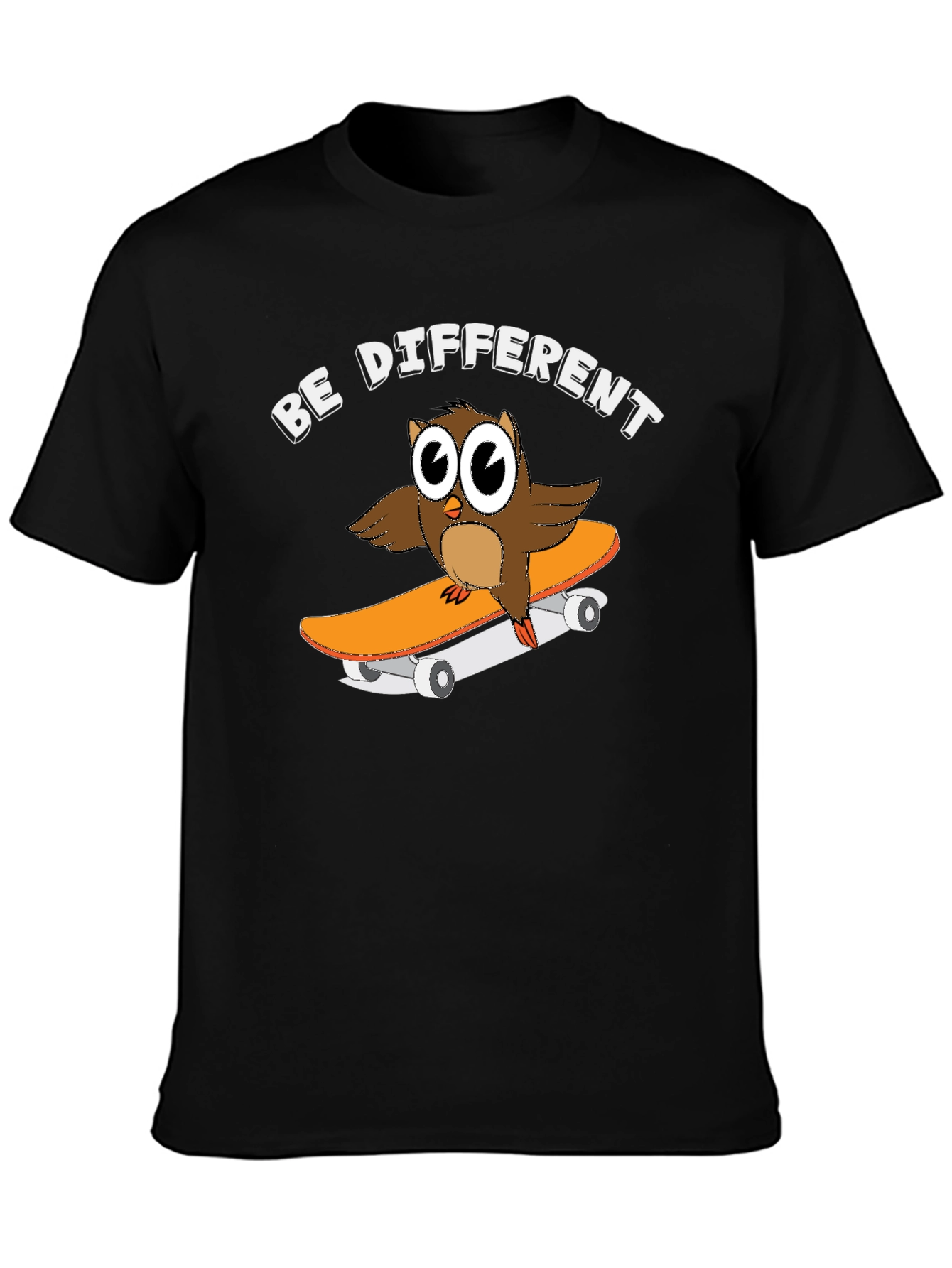 Be Different Owl Skateboard Graphic Tee