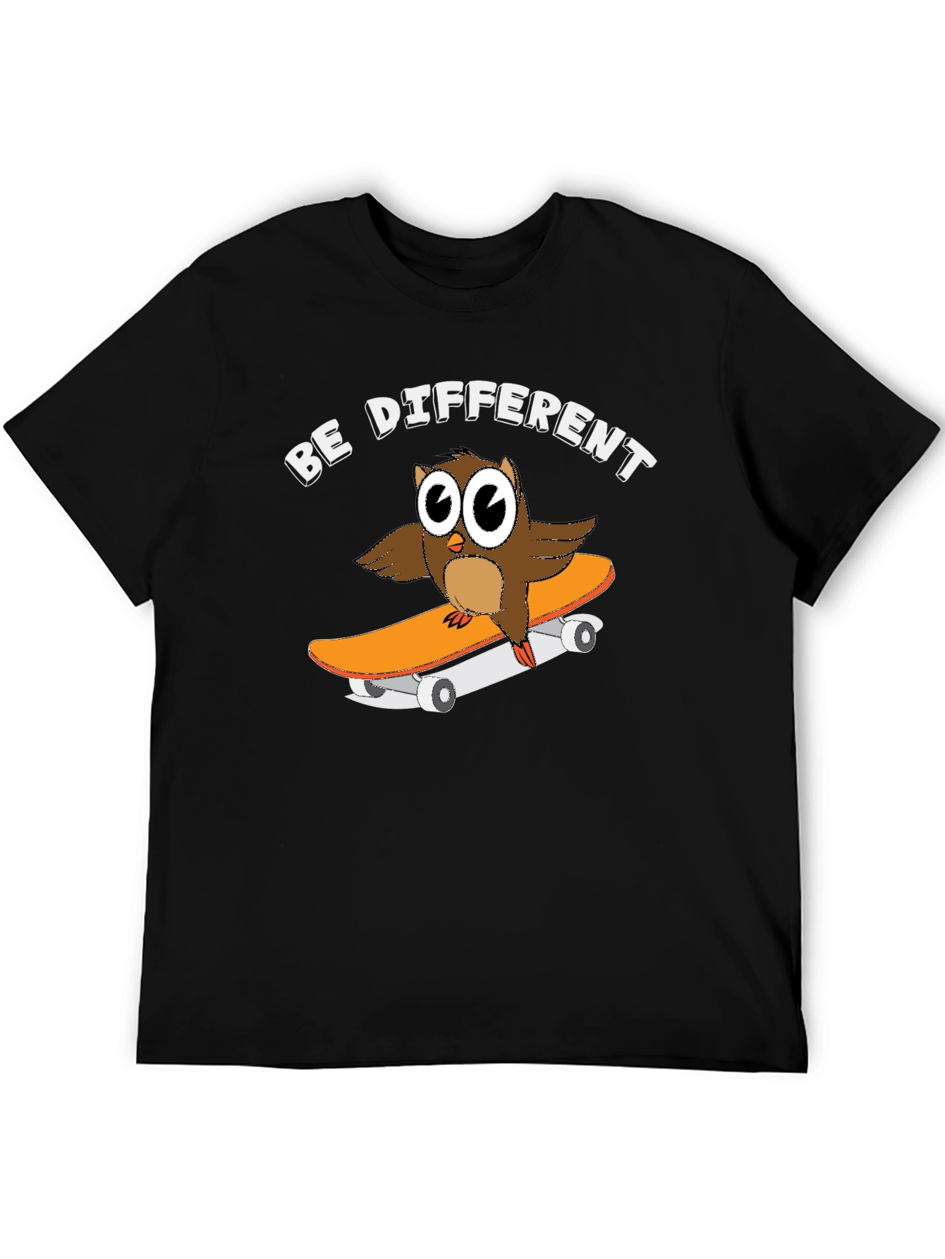 Be Different Owl Skateboard Graphic Tee