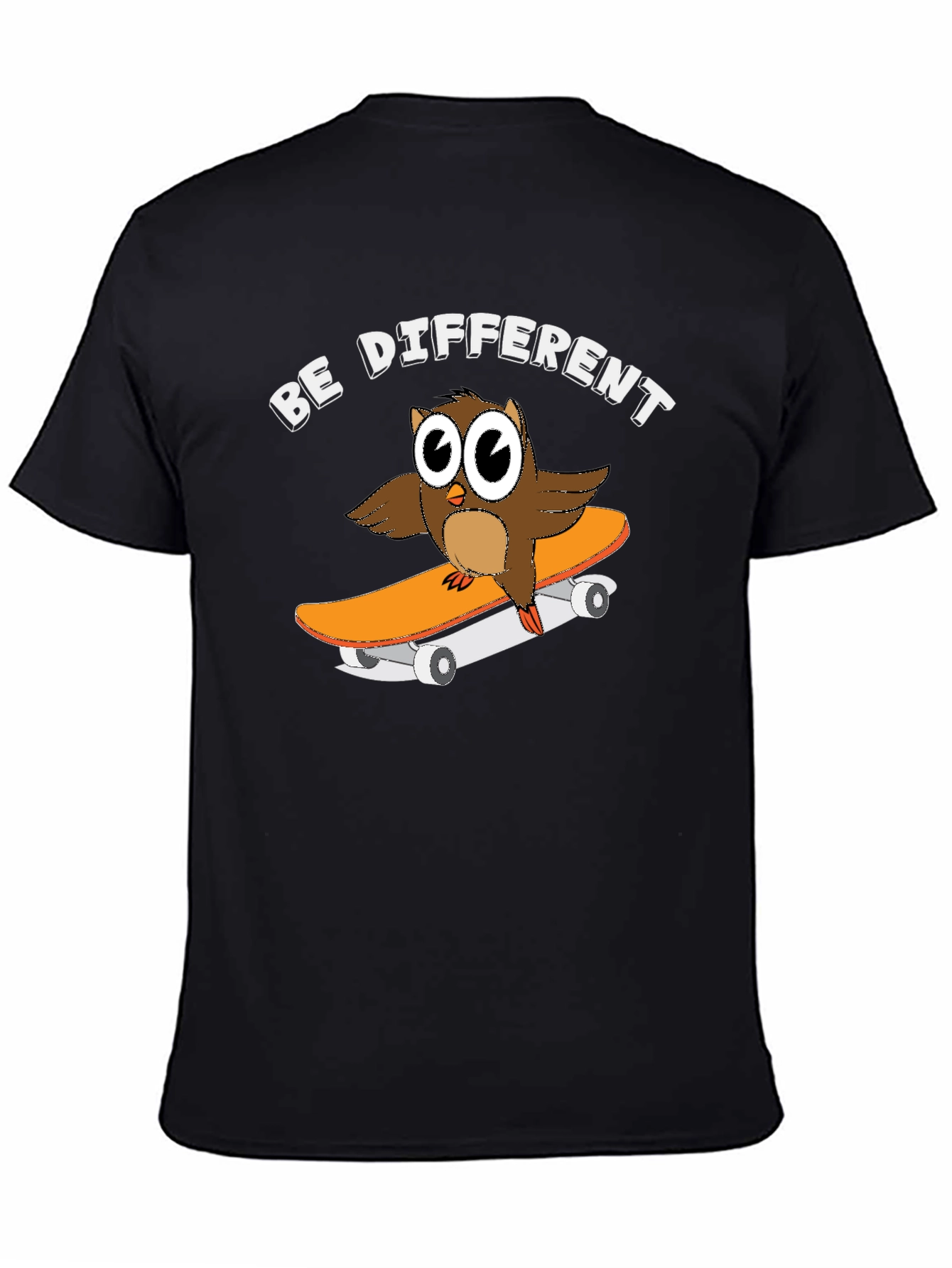 Be Different Owl Skateboard Graphic Tee