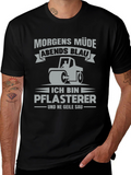 Funny German Paving Crew Shirt - Morgen Müde