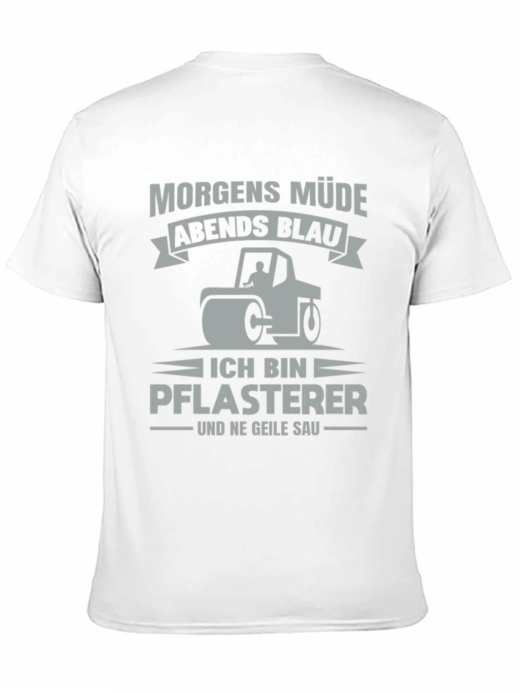 Funny German Paving Crew Shirt - Morgen Müde
