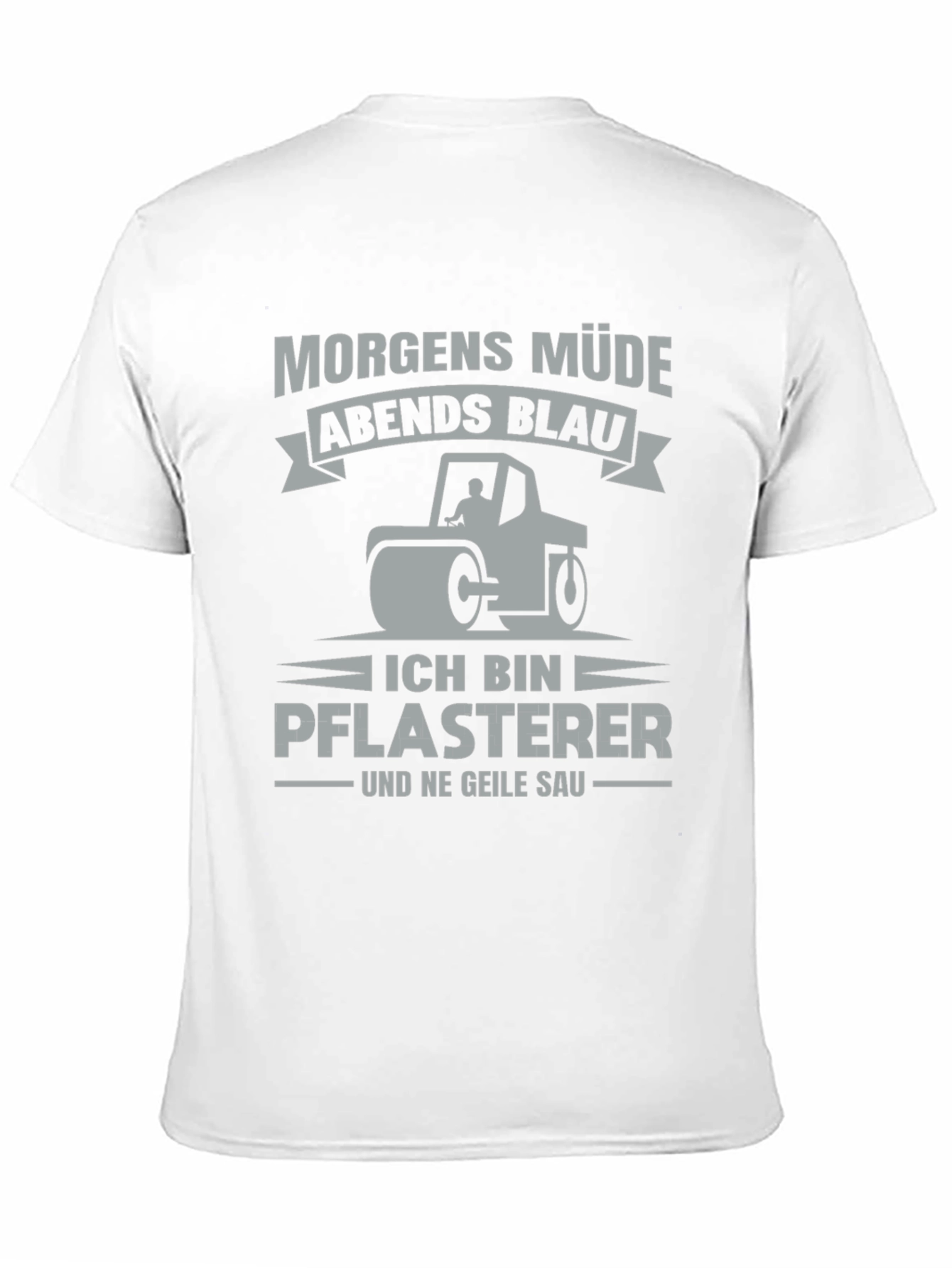 Funny German Paving Crew Shirt - Morgen Müde