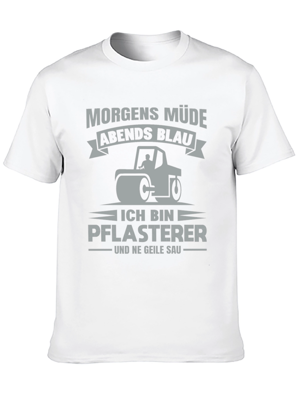 Funny German Paving Crew Shirt - Morgen Müde