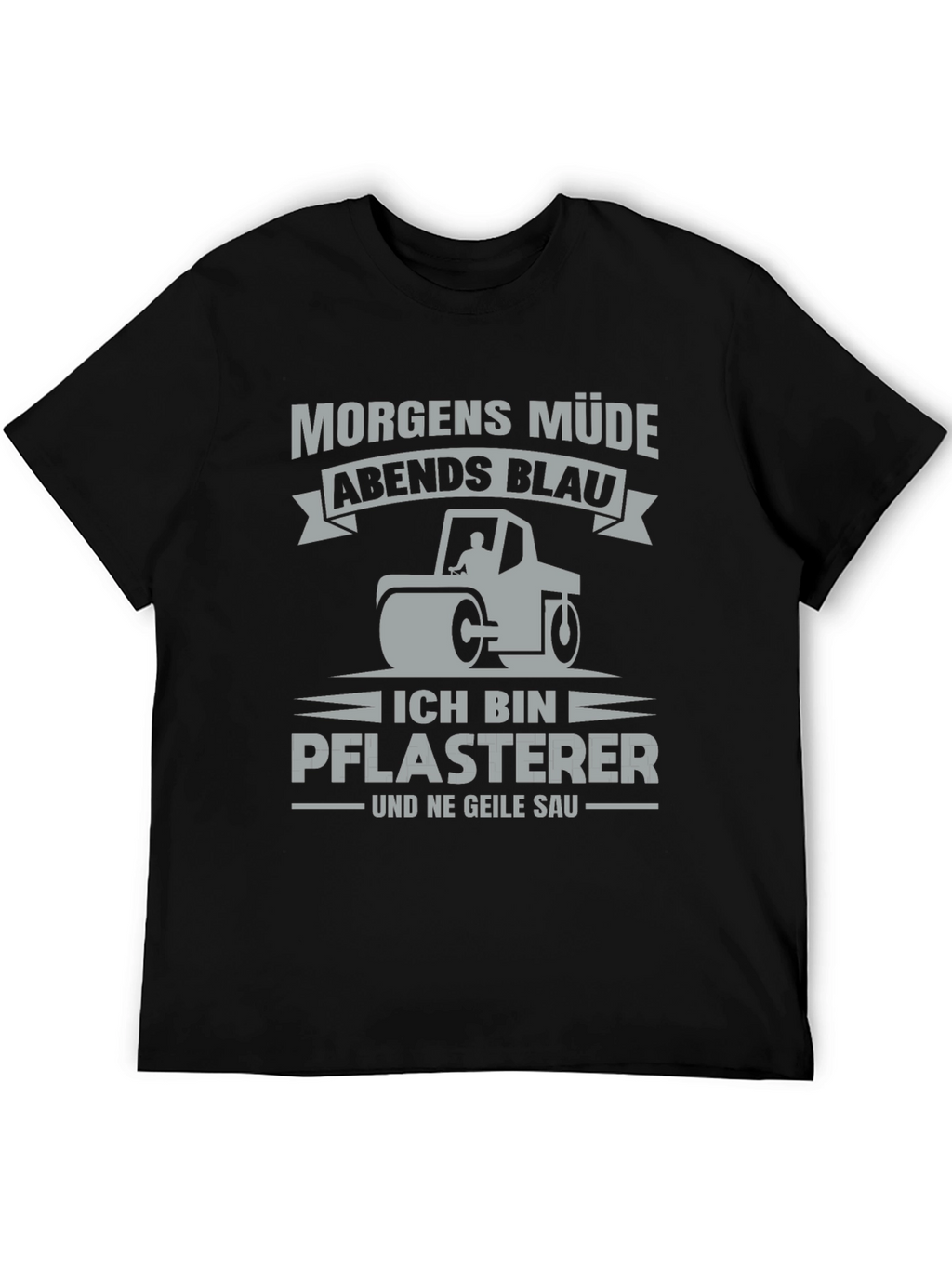 Funny German Paving Crew Shirt - Morgen Müde