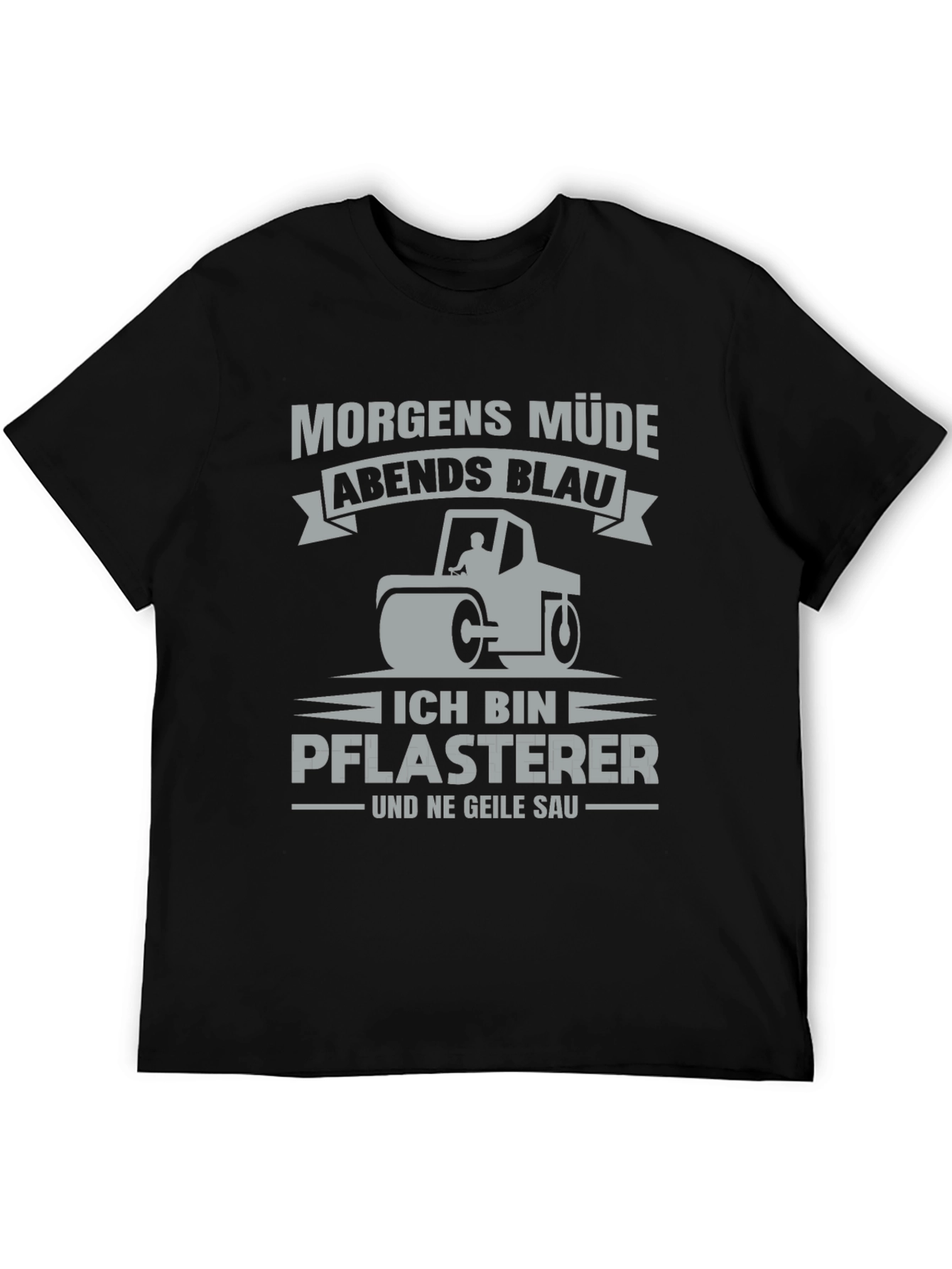 Funny German Paving Crew Shirt - Morgen Müde