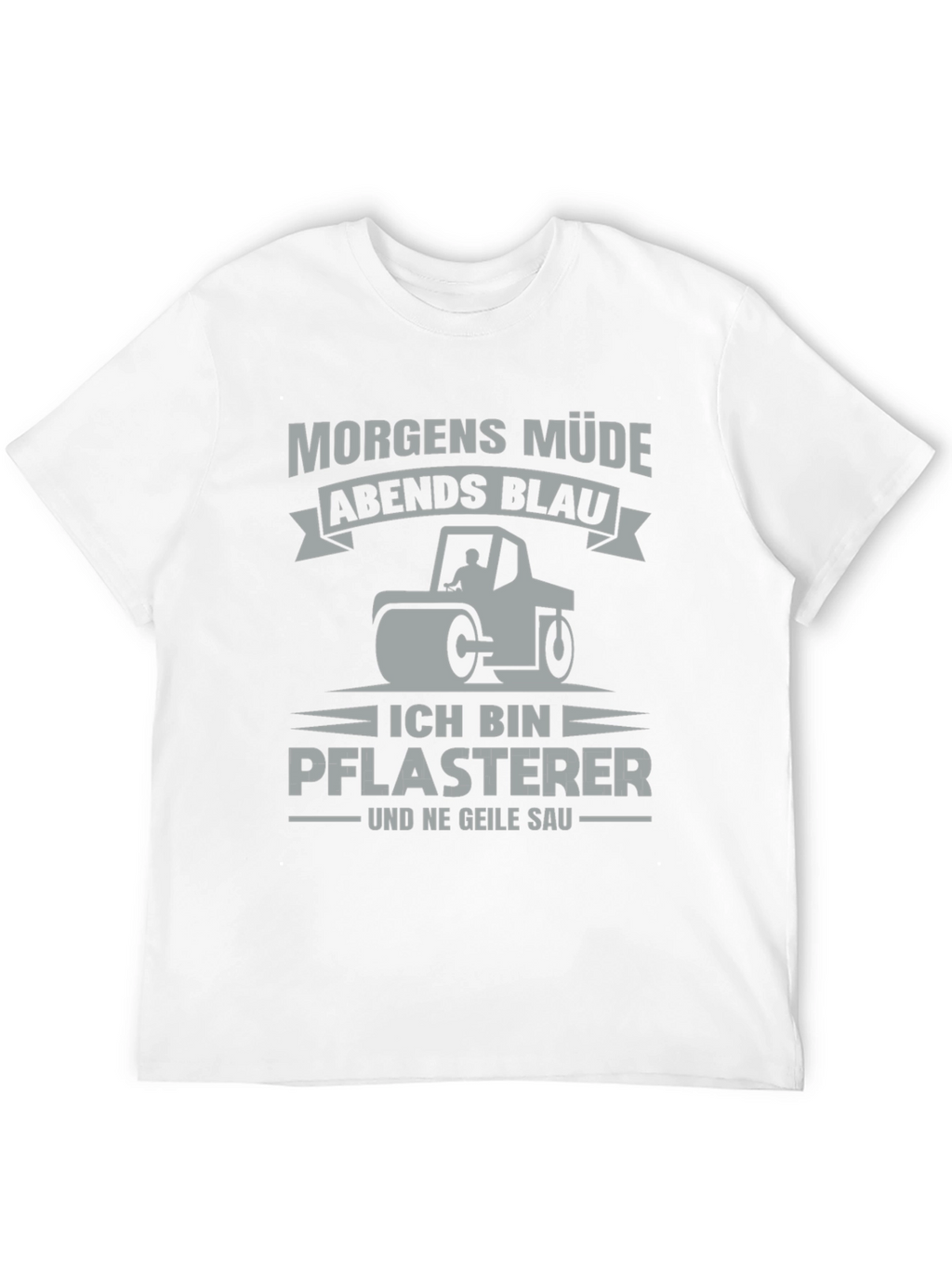 Funny German Paving Crew Shirt - Morgen Müde