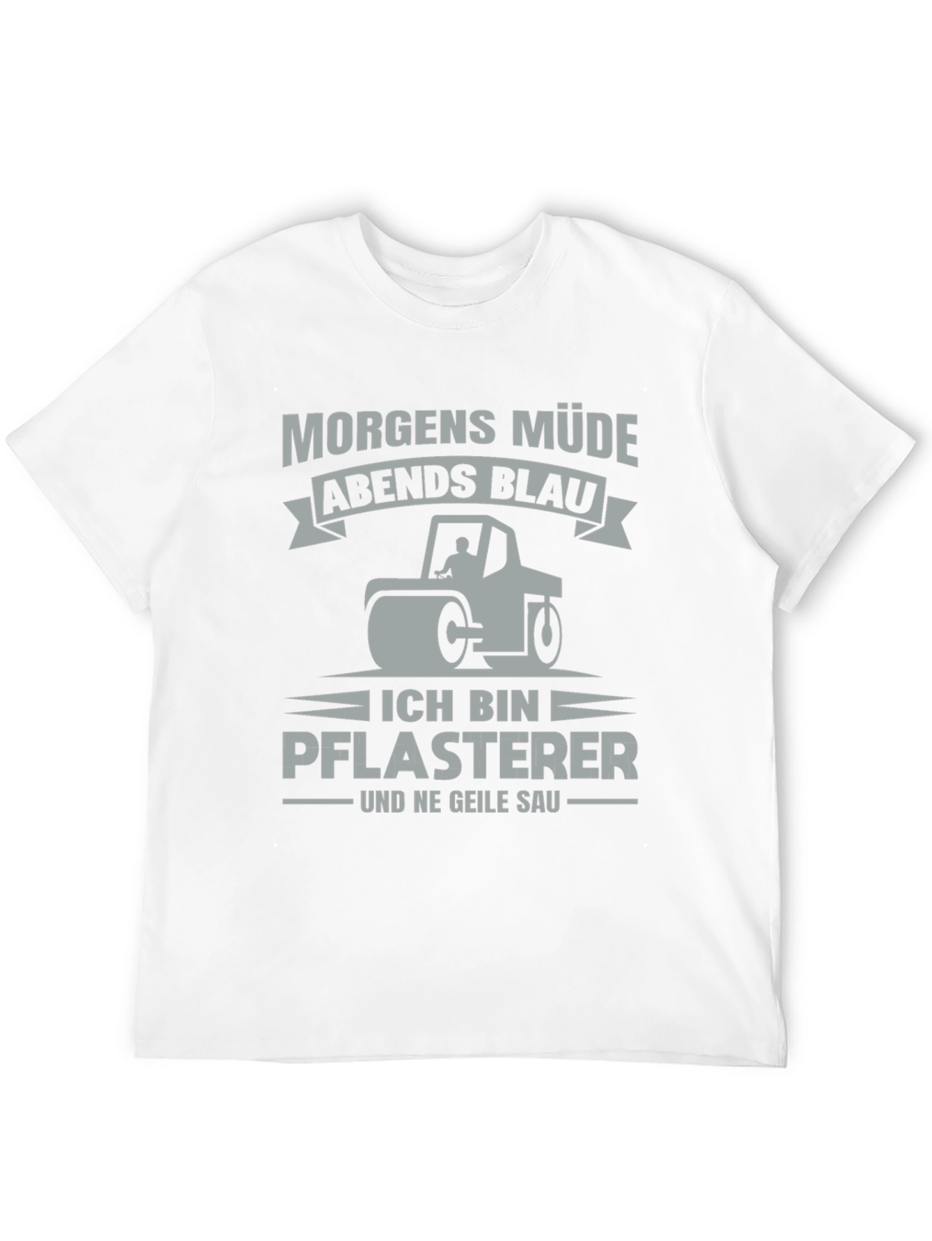 Funny German Paving Crew Shirt - Morgen Müde