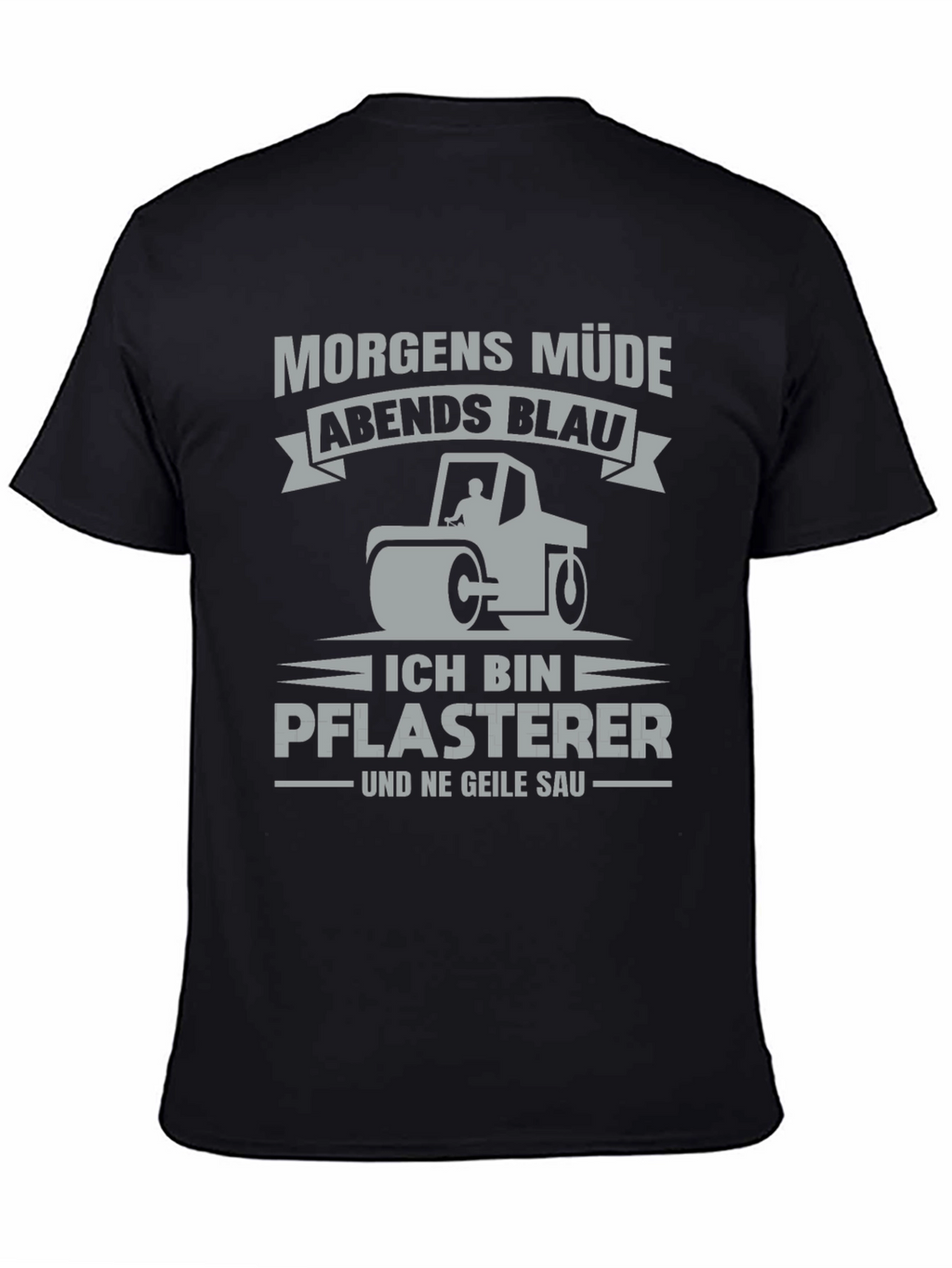 Funny German Paving Crew Shirt - Morgen Müde