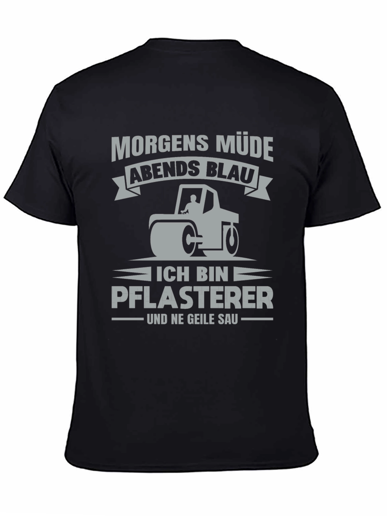 Funny German Paving Crew Shirt - Morgen Müde
