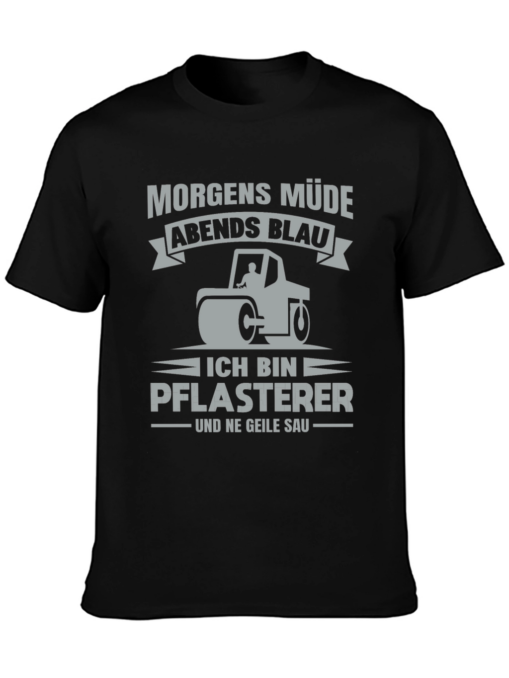 Funny German Paving Crew Shirt - Morgen Müde