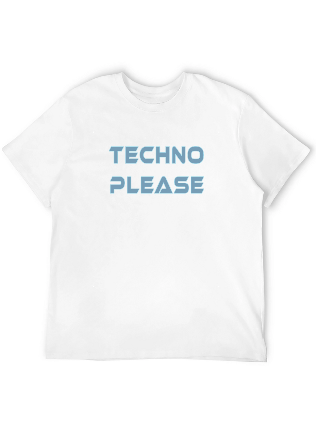 Techno Please Graphic T-Shirt - Black