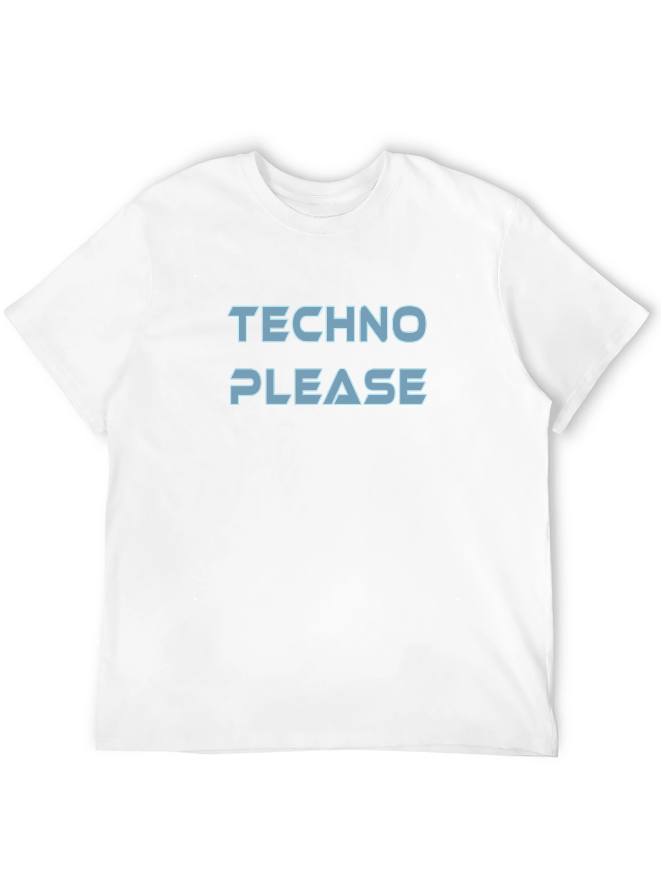 Techno Please Graphic T-Shirt - Black