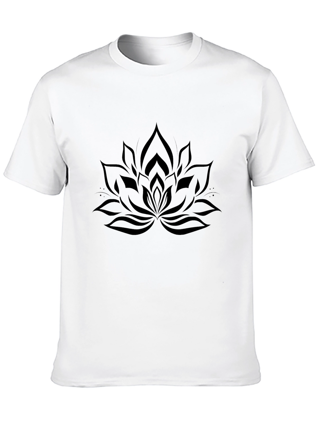 Lotus Mandala Black T-Shirt