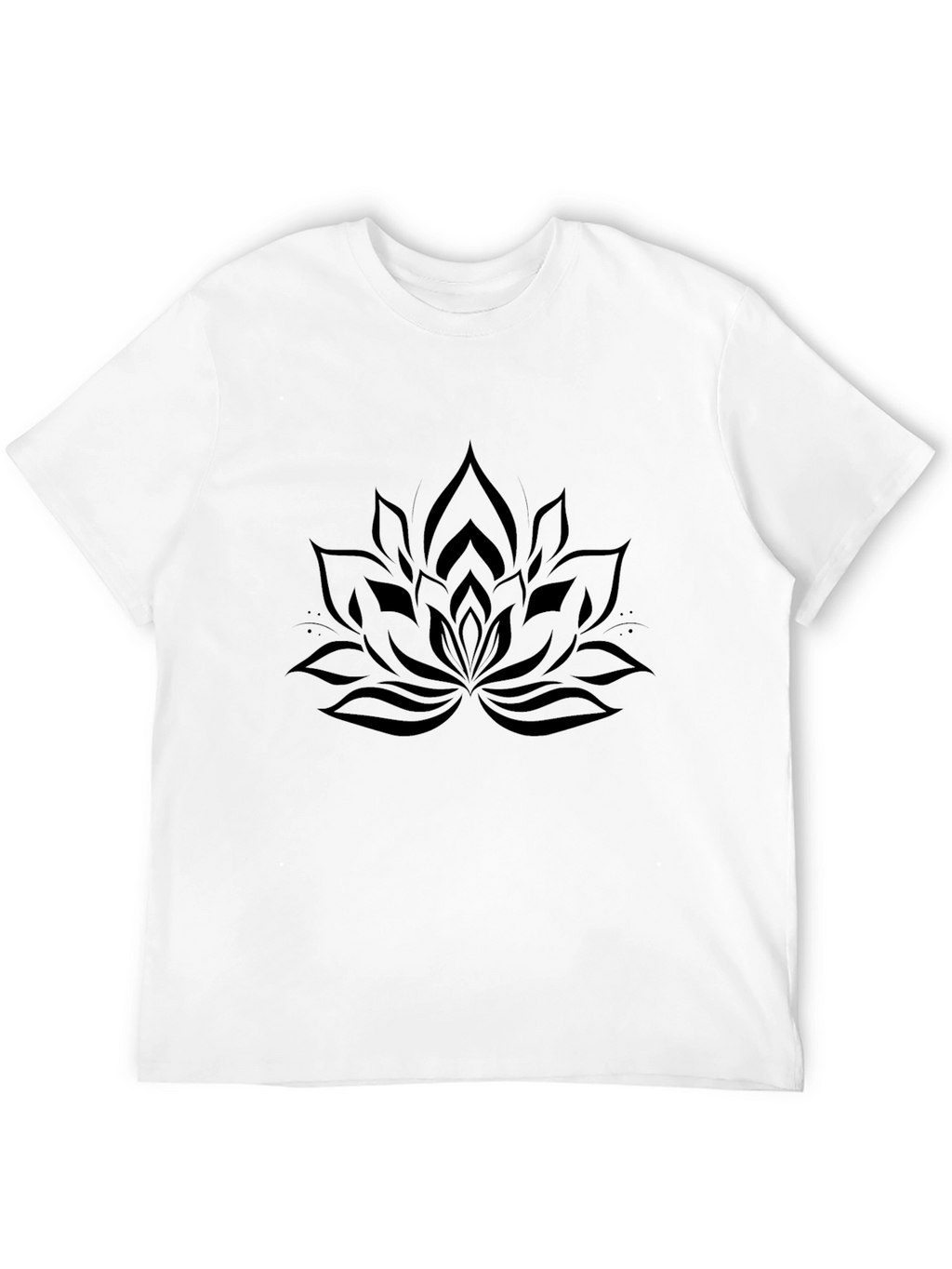 Lotus Mandala Black T-Shirt