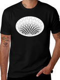 Optical Illusion Hole Tee - Unisex Black T-Shirt