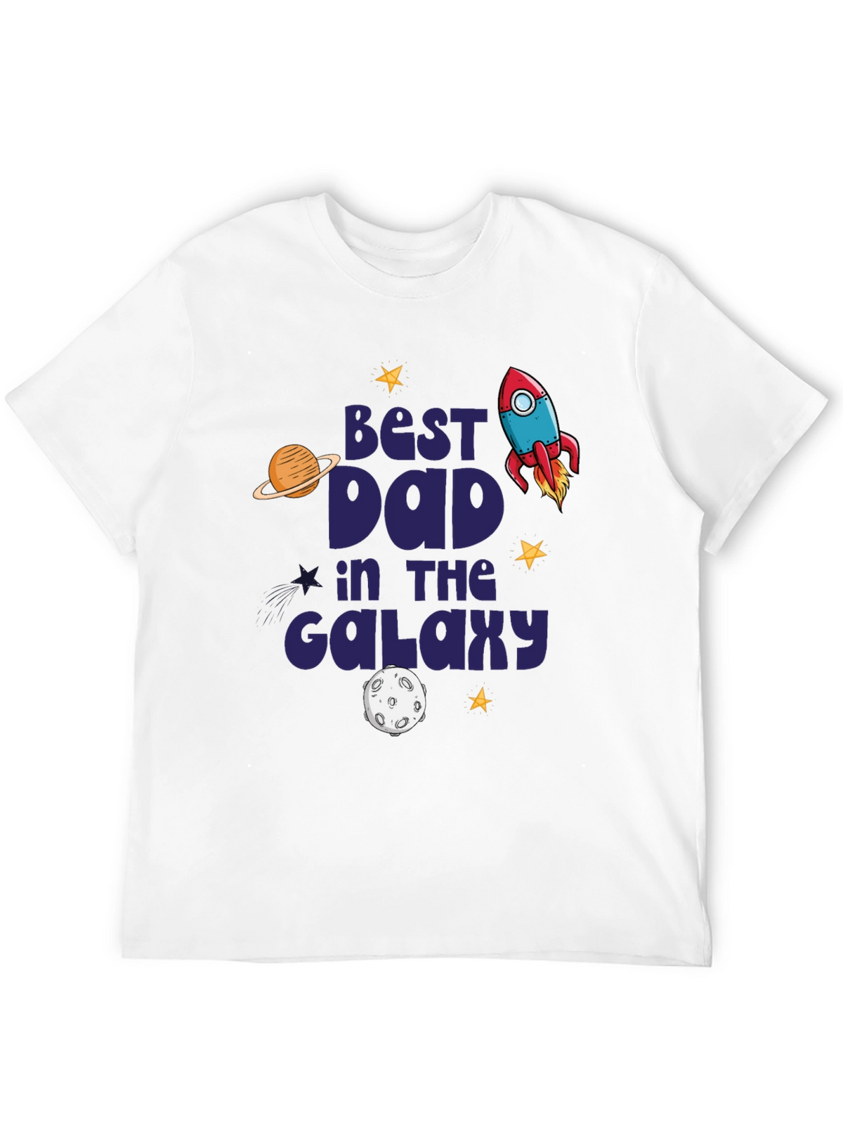 Best Dad in the Galaxy Graphic T-Shirt