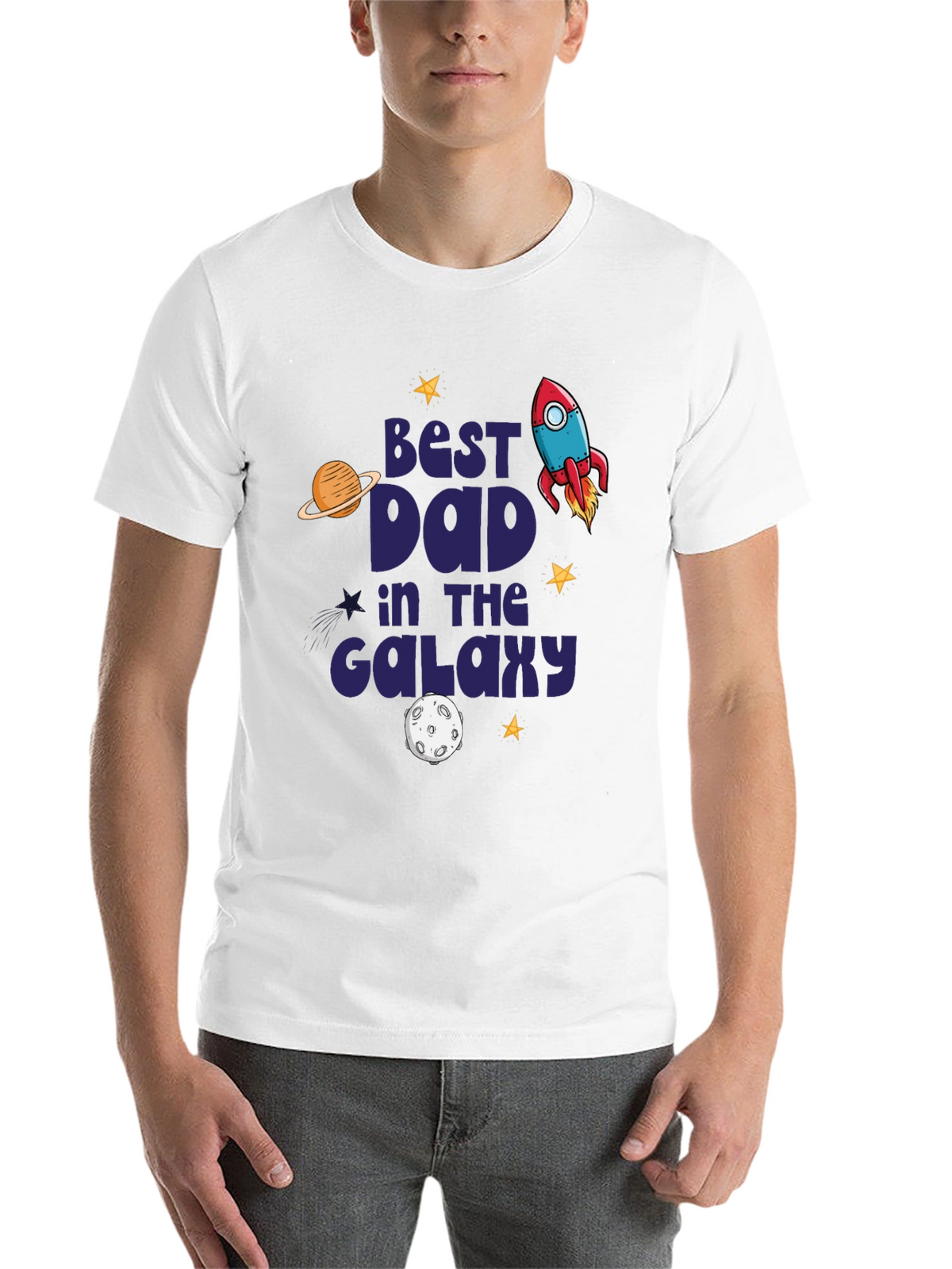 Best Dad in the Galaxy Graphic T-Shirt
