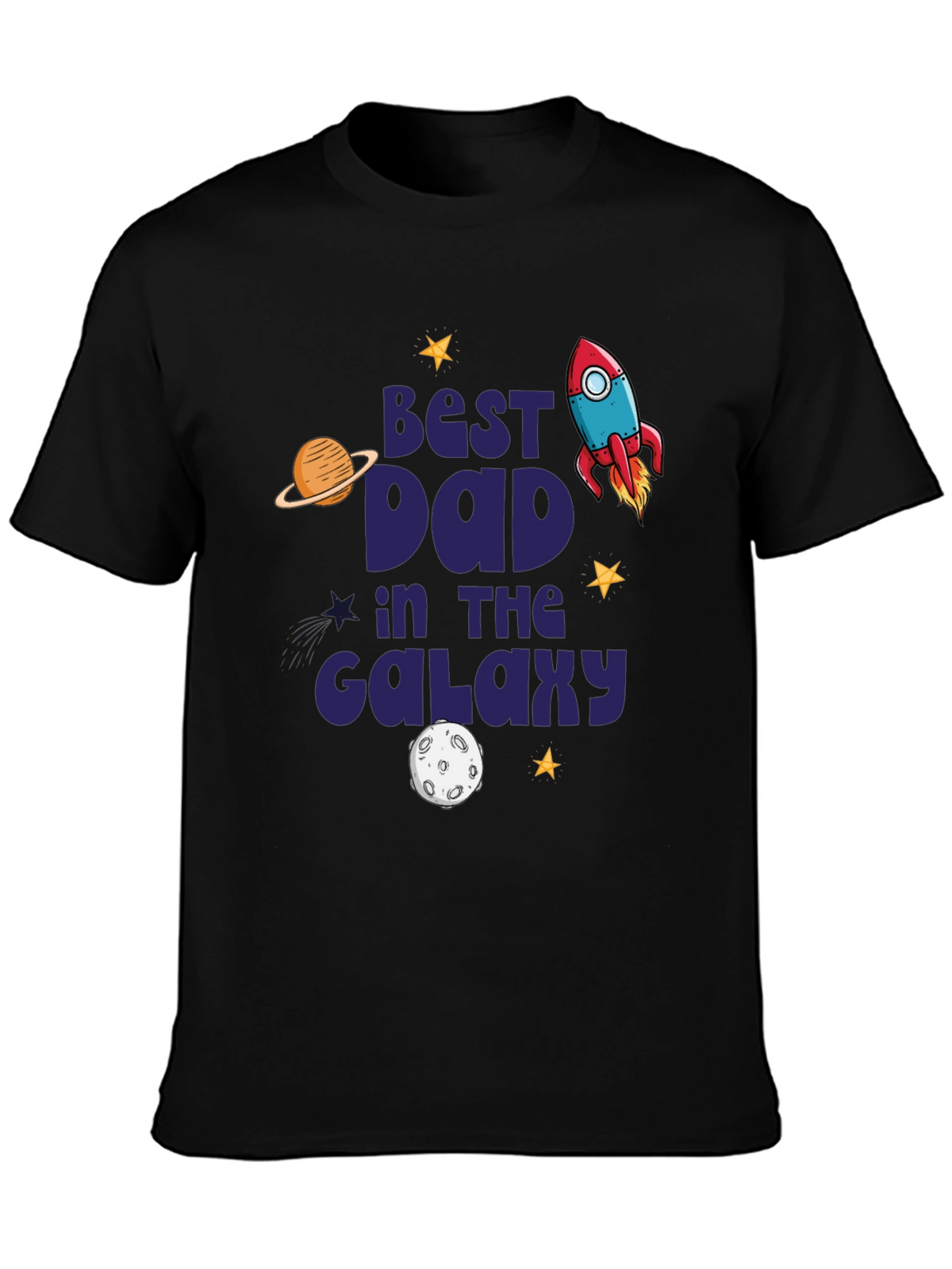 Best Dad in the Galaxy Graphic T-Shirt