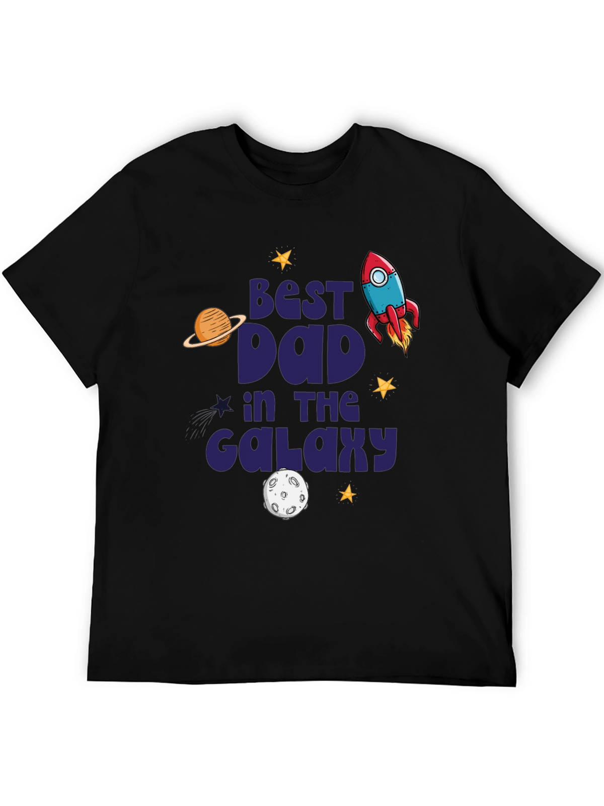 Best Dad in the Galaxy Graphic T-Shirt