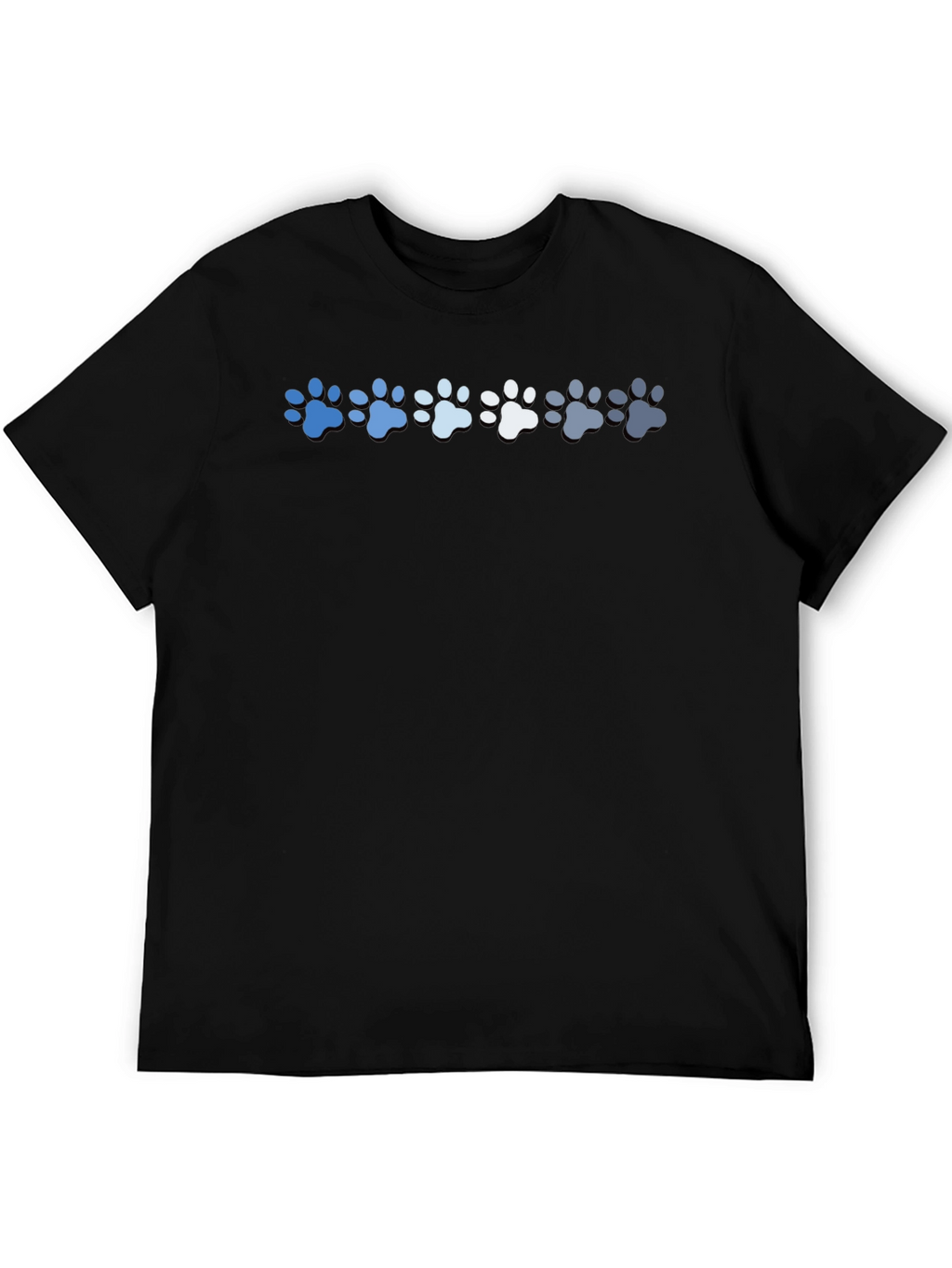 Paw Print Gradient T-Shirt - Casual Style
