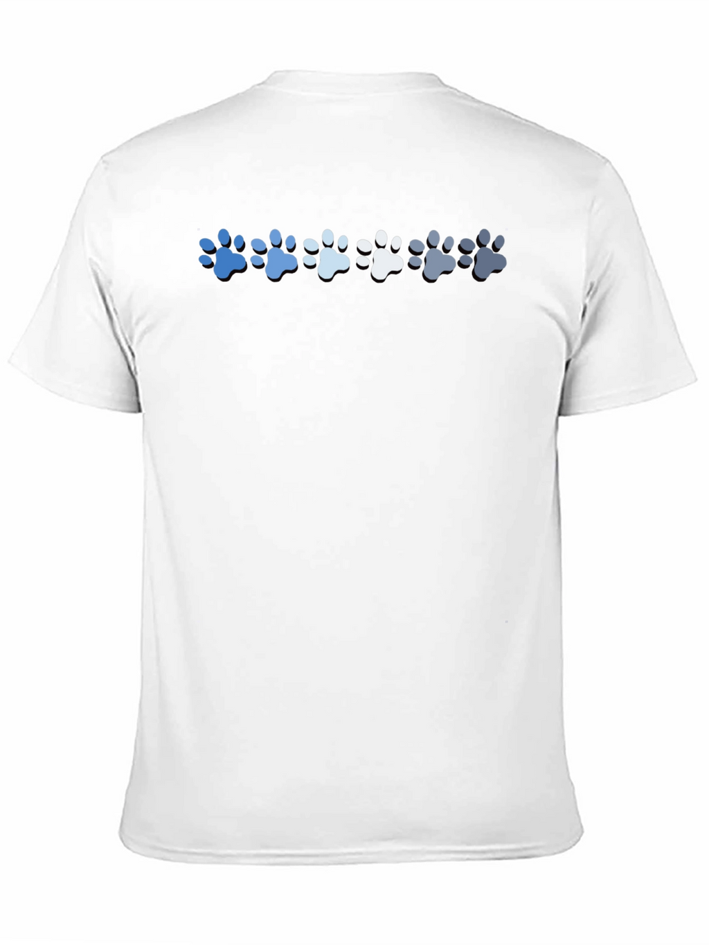 Paw Print Gradient T-Shirt - Casual Style