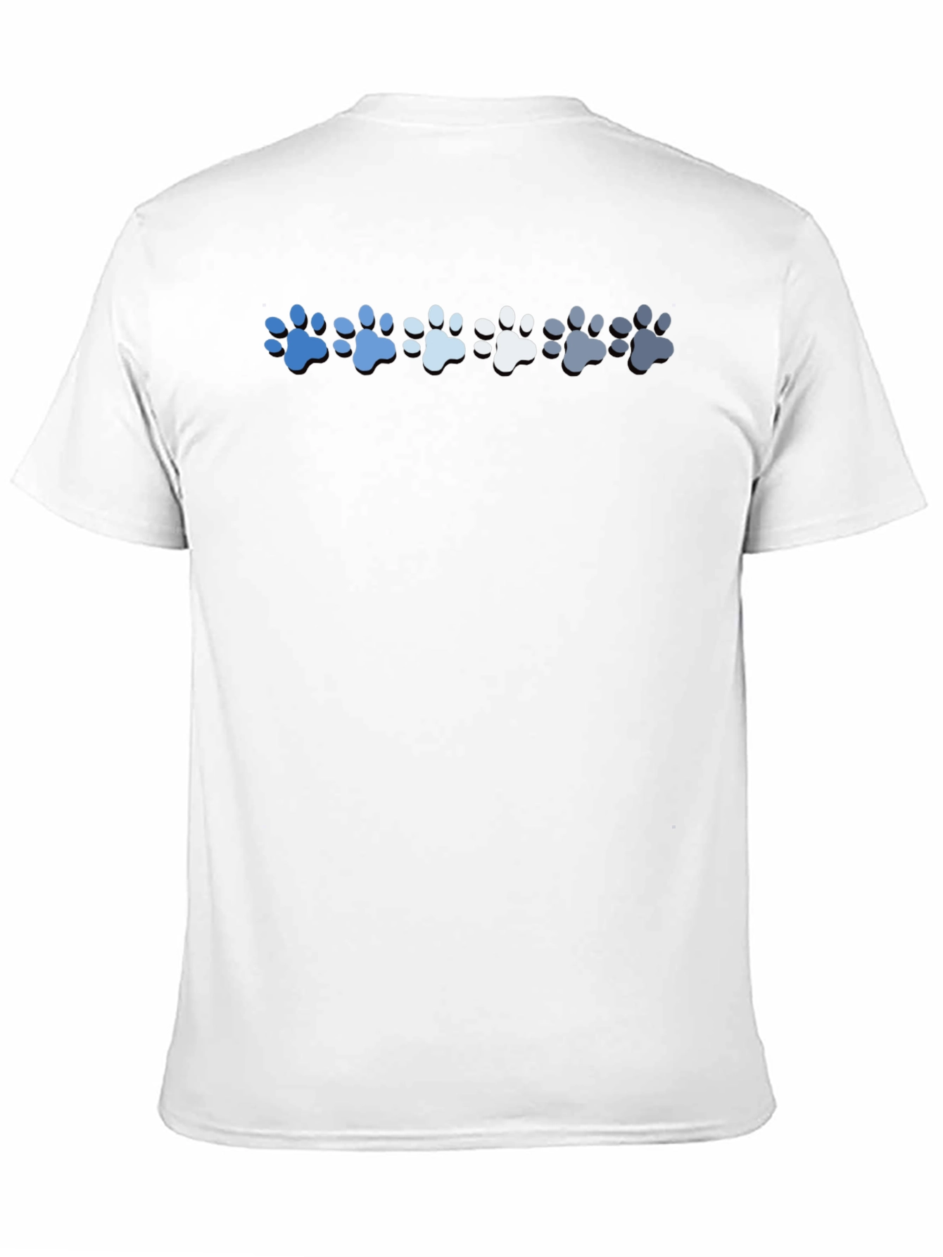 Paw Print Gradient T-Shirt - Casual Style