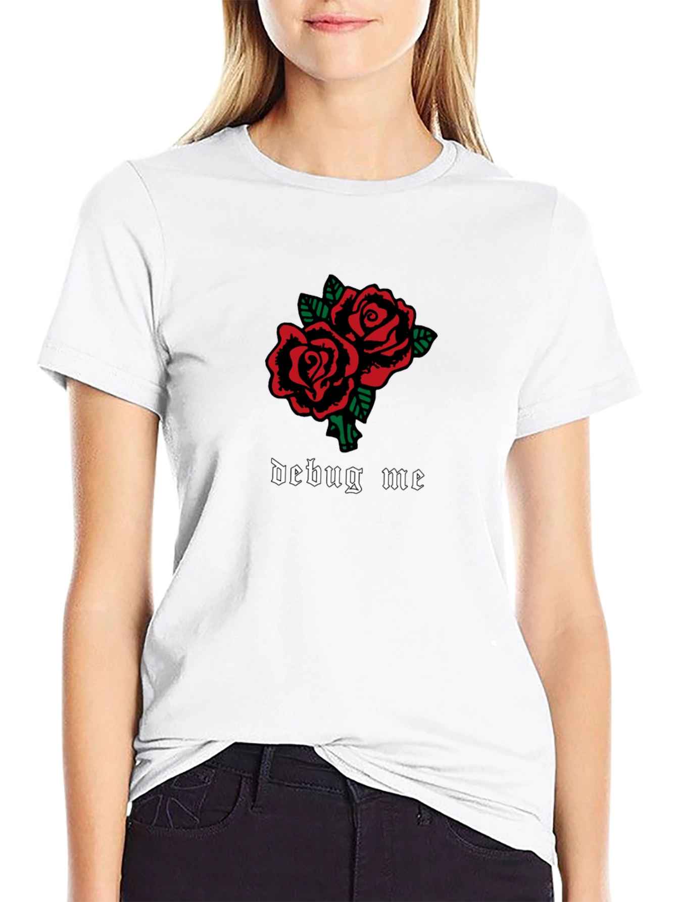 Debug Me Roses Graphic T-Shirt
