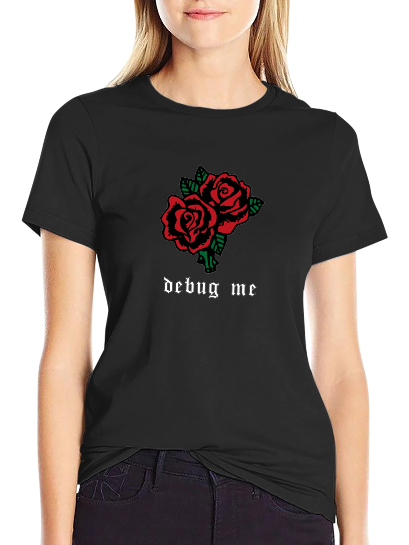 Debug Me Roses Graphic T-Shirt