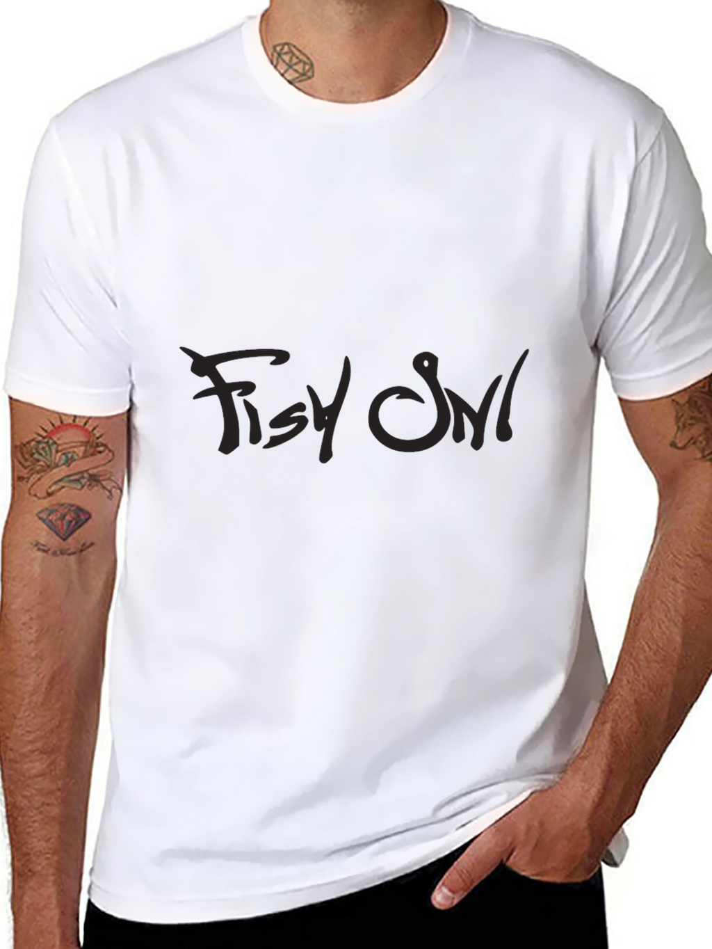 Dark Graphic Tee - Fishy Owl