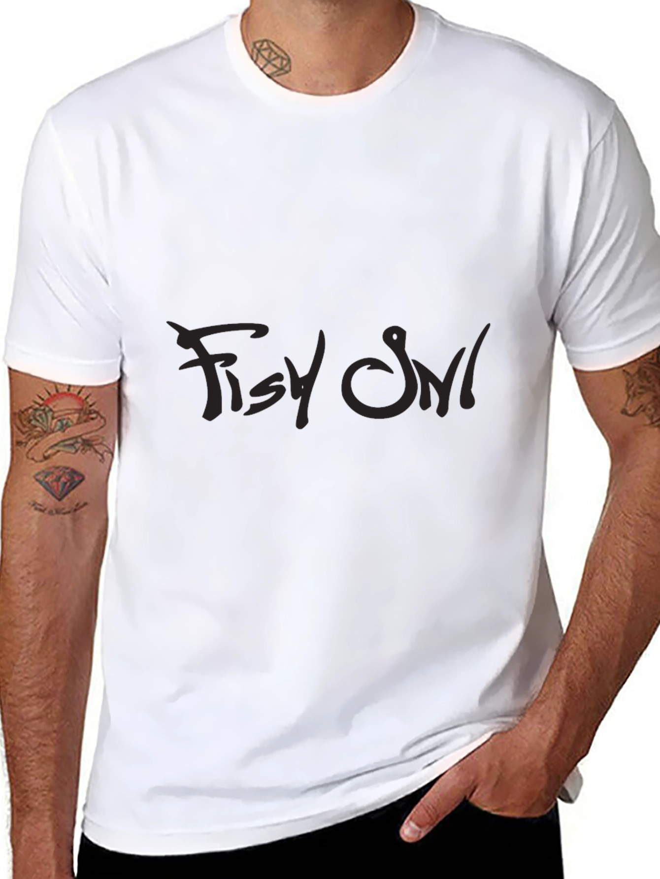 Dark Graphic Tee - Fishy Owl