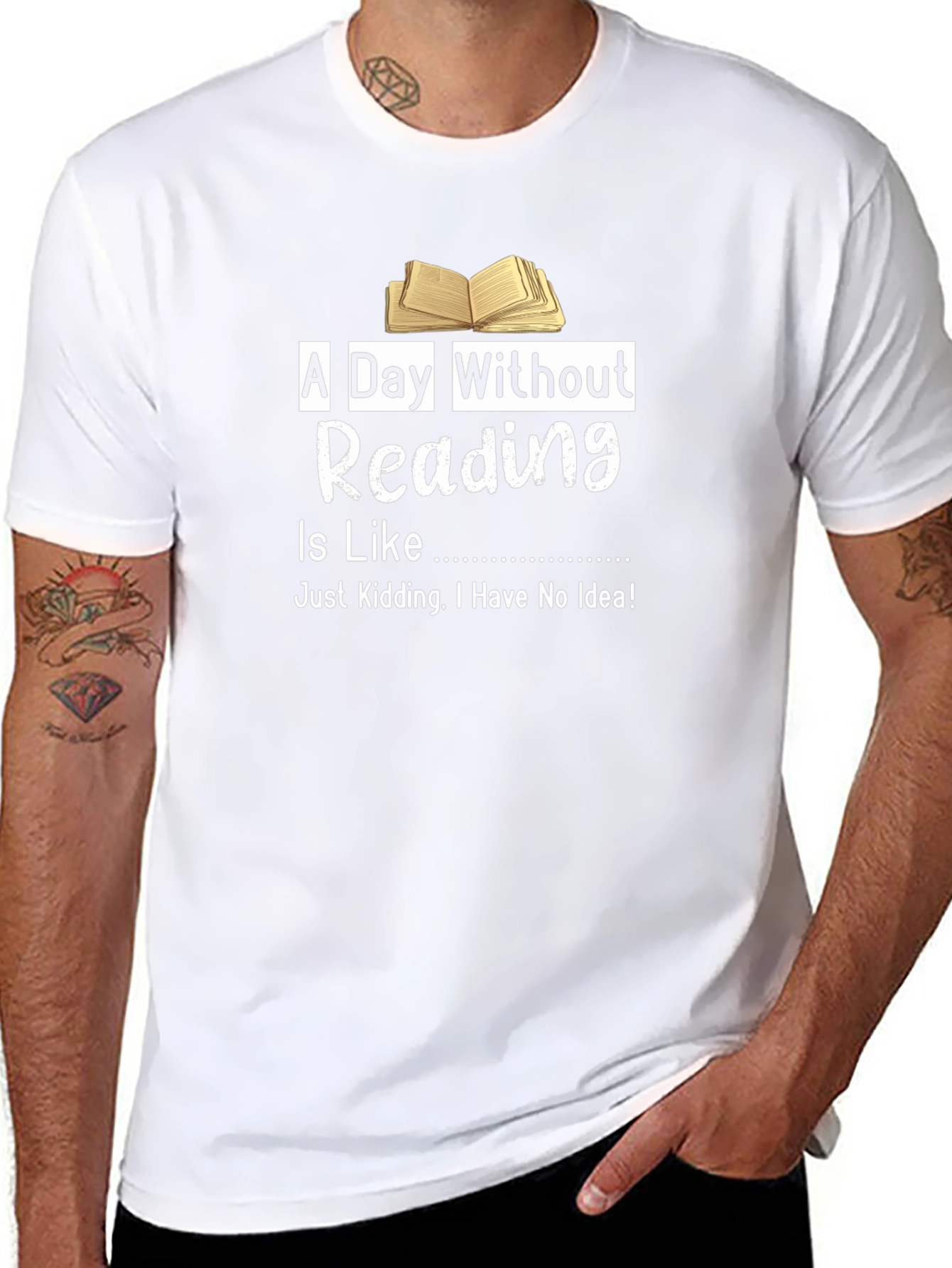 A Day Without Reading T-Shirt Funny Book Lover Tee