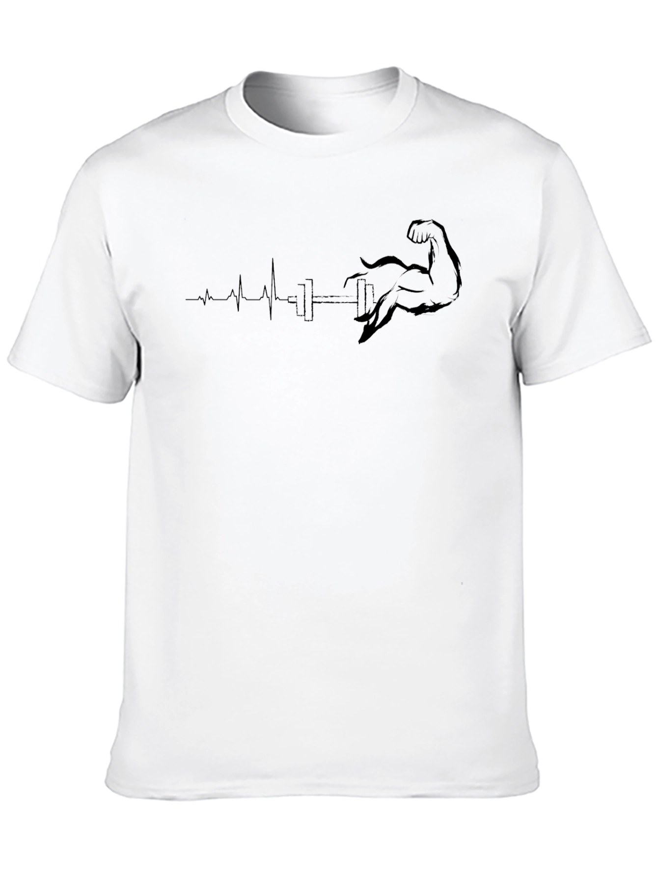 Fitness Heartbeat T-Shirt - Workout Gym Tee