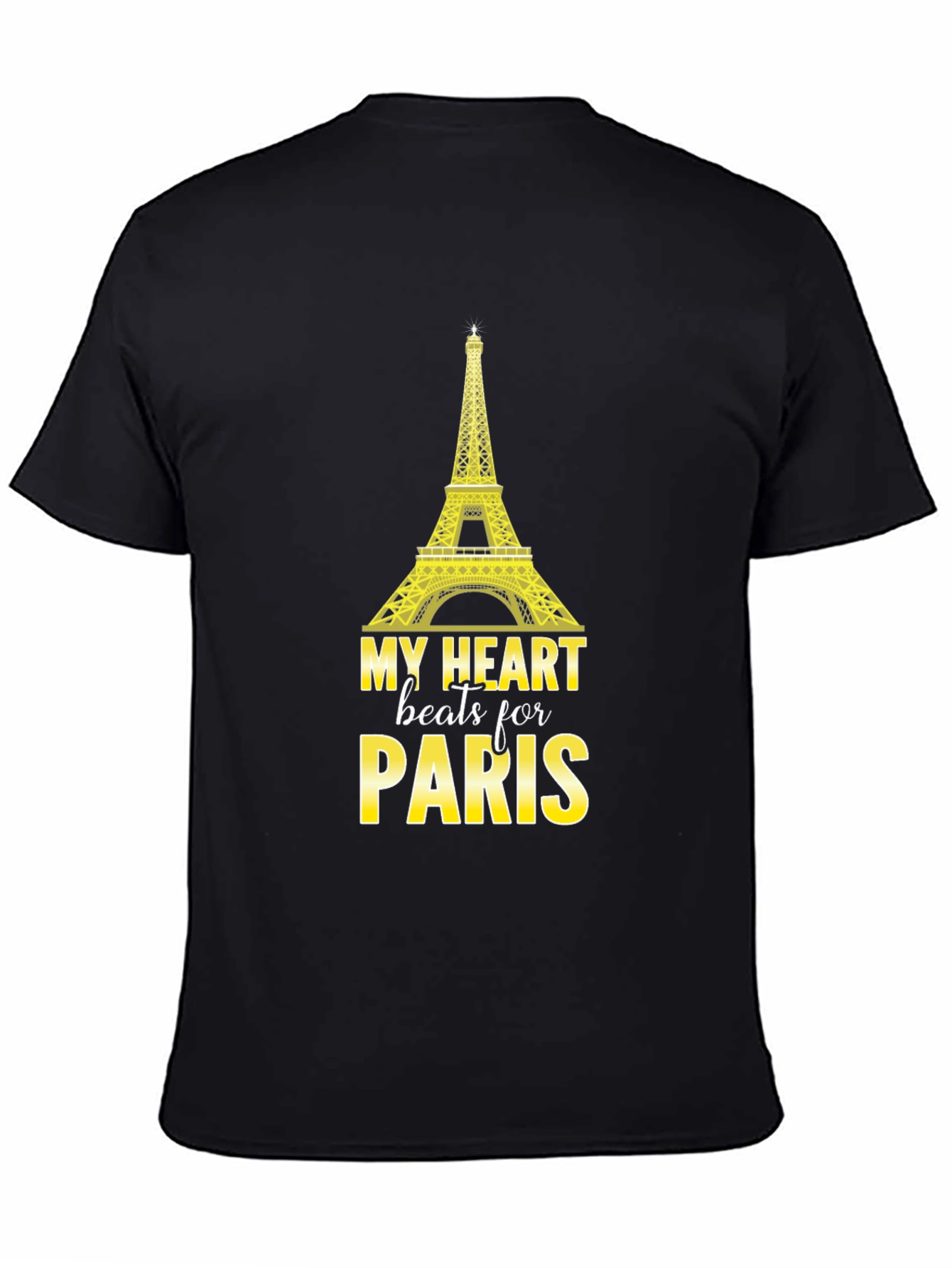 Paris Eiffel Tower T-Shirt - Heart Beats for Paris