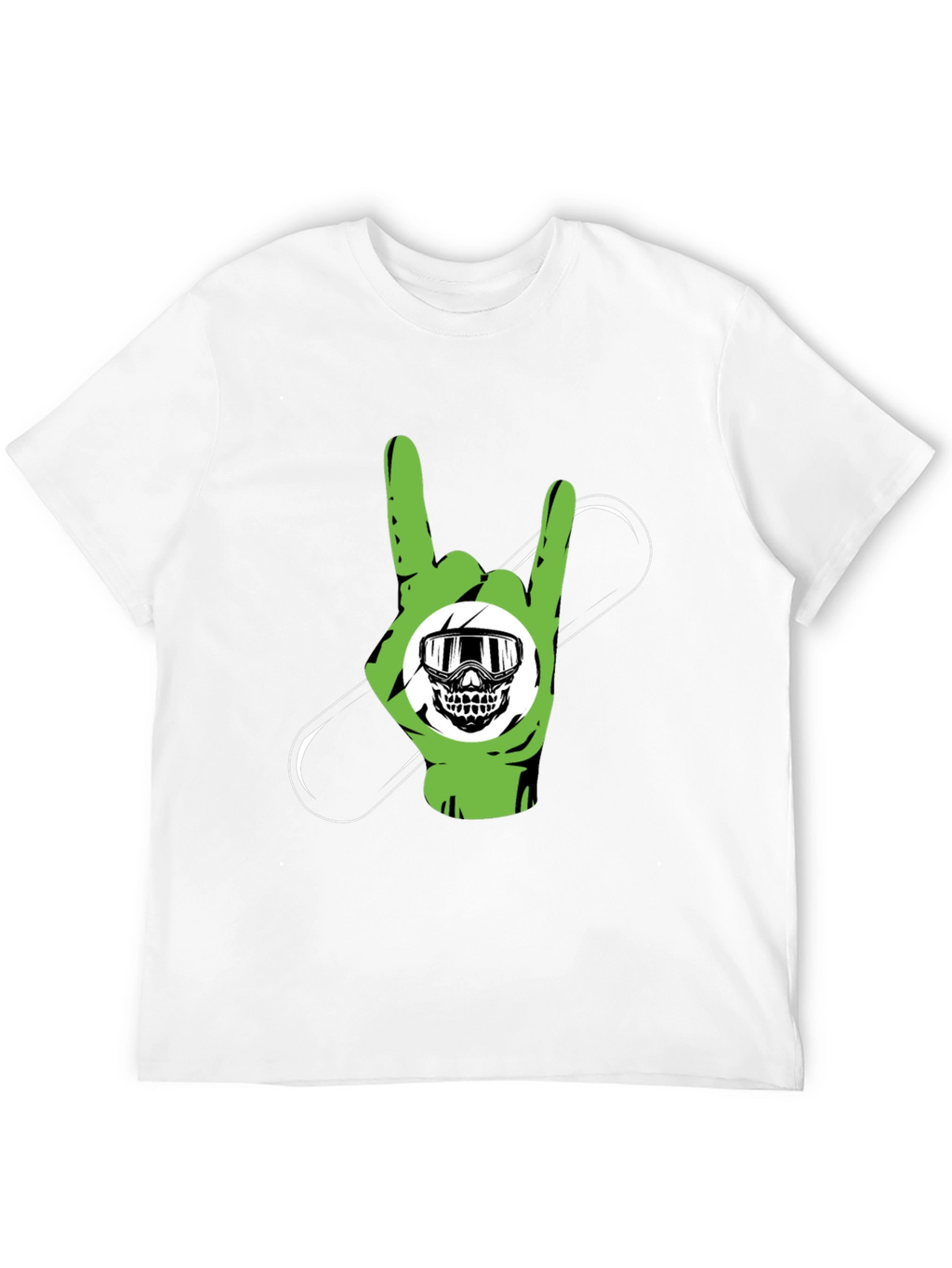 Rock On Snowboard T-Shirt - Black