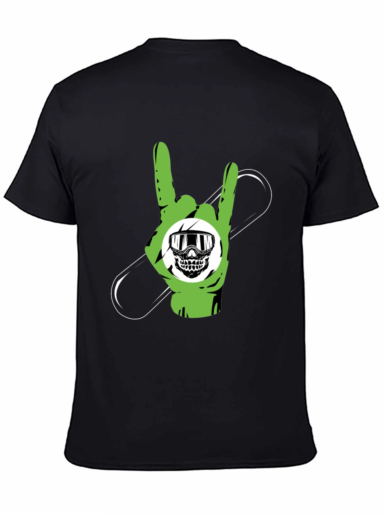 Rock On Snowboard T-Shirt - Black
