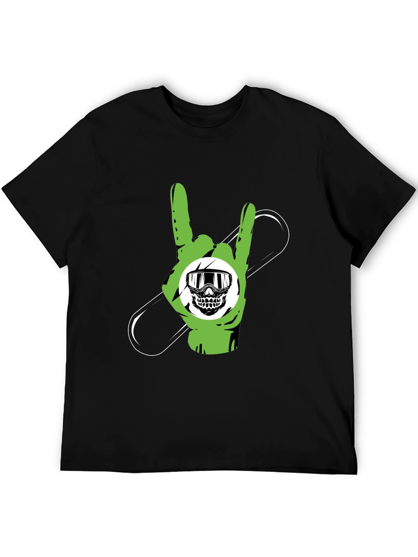 Rock On Snowboard T-Shirt - Black