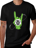 Rock On Snowboard T-Shirt - Black