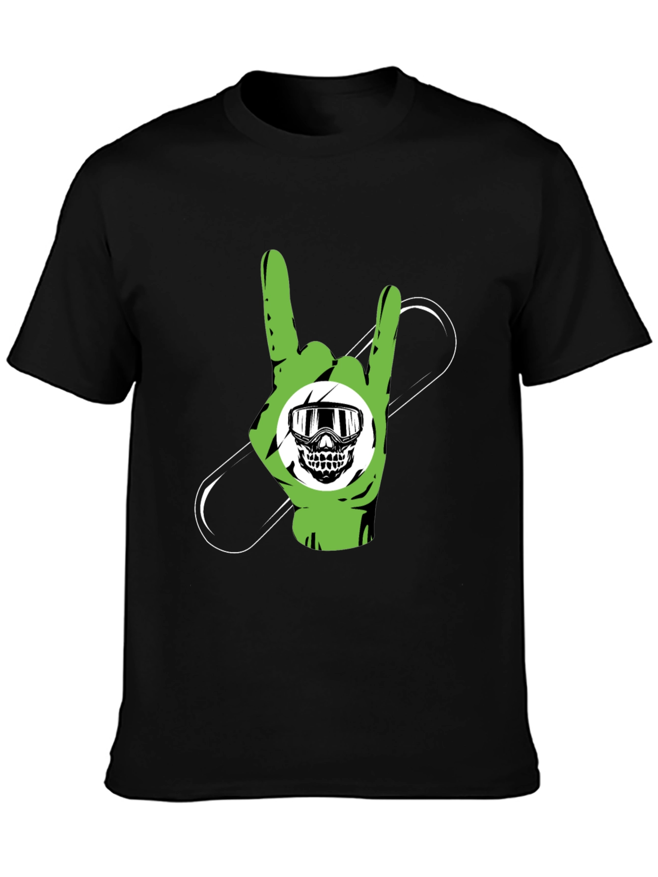 Rock On Snowboard T-Shirt - Black