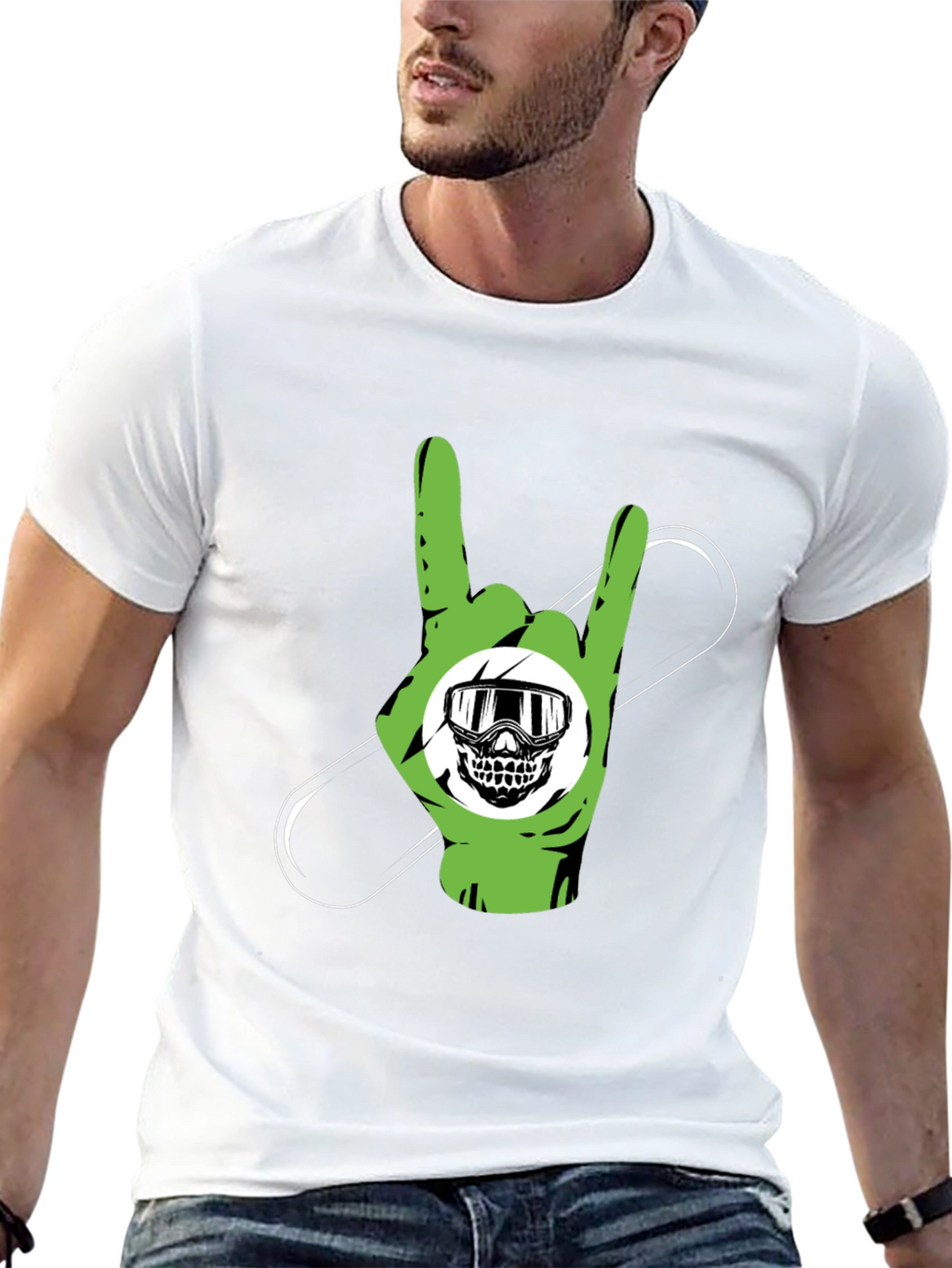 Rock On Snowboard T-Shirt - Black