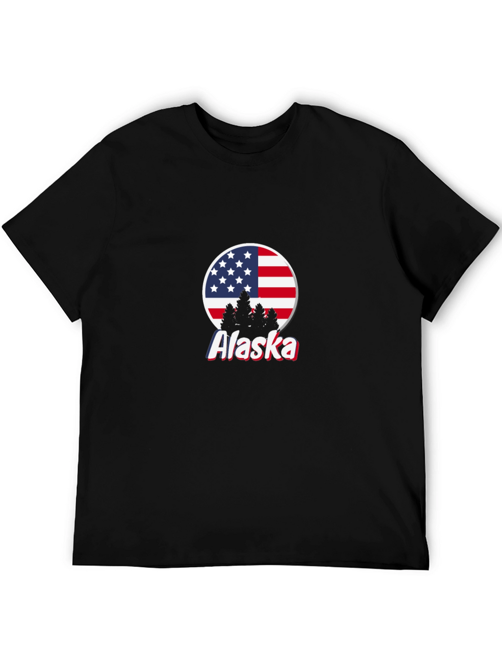 Alaska US Flag Graphic T-Shirt