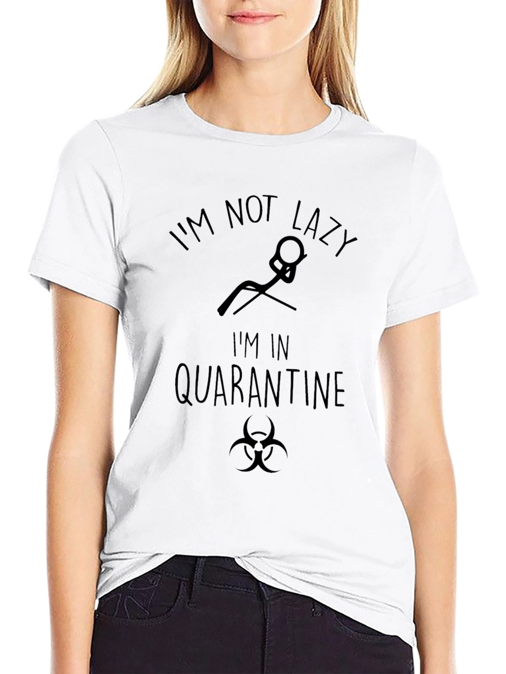 Quarantine Mode T-Shirt: Not Lazy Just Isolating