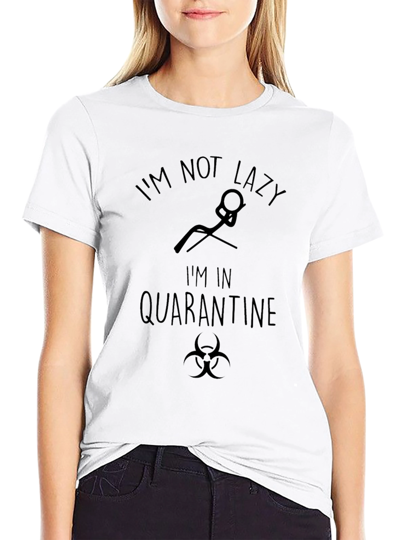 Quarantine Mode T-Shirt: Not Lazy Just Isolating