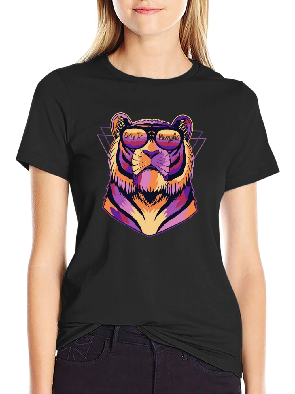 Retro Memphis Tiger Graphic Tee