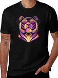 Retro Memphis Tiger Graphic Tee