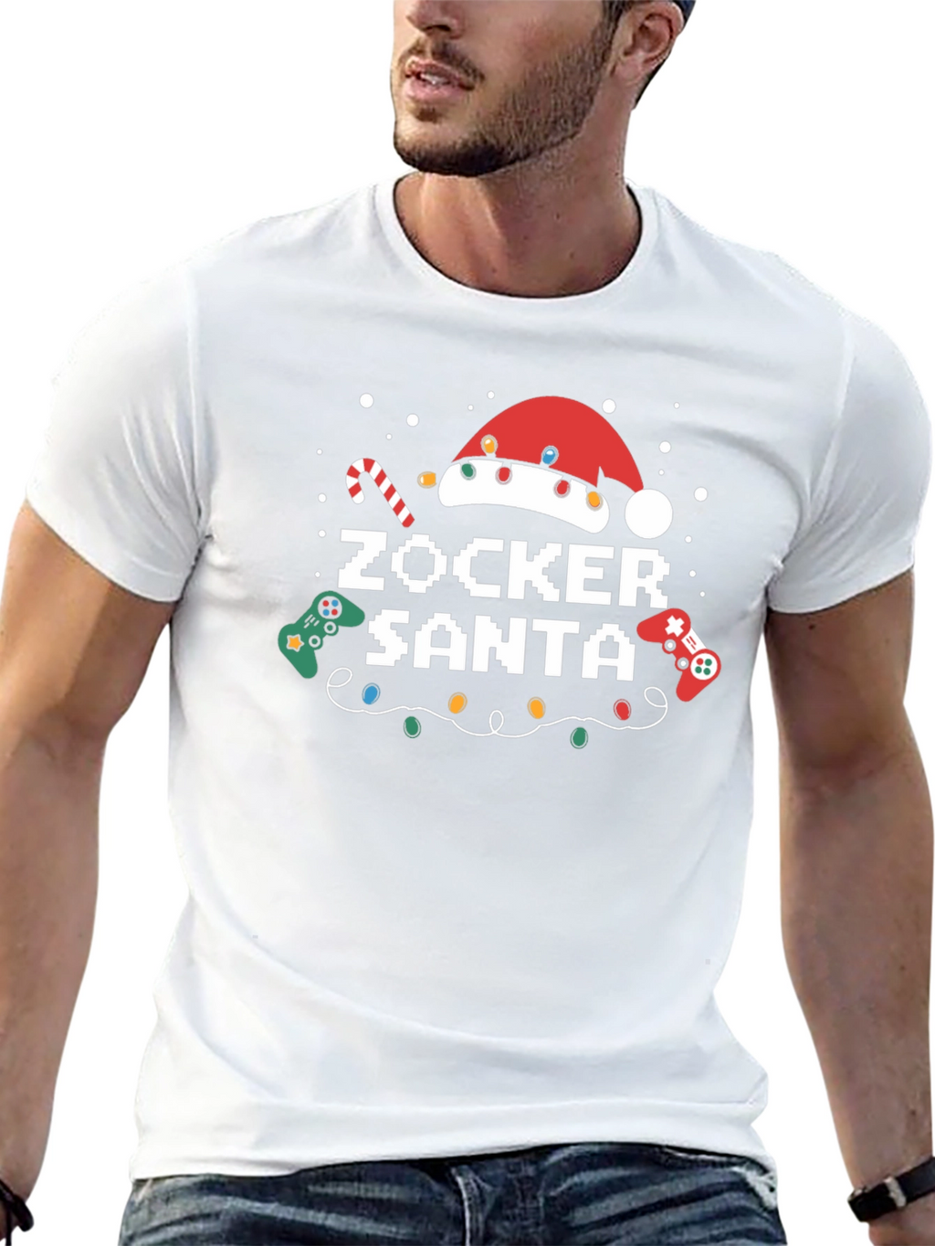 Zocker Santa Gamer Christmas T-Shirt
