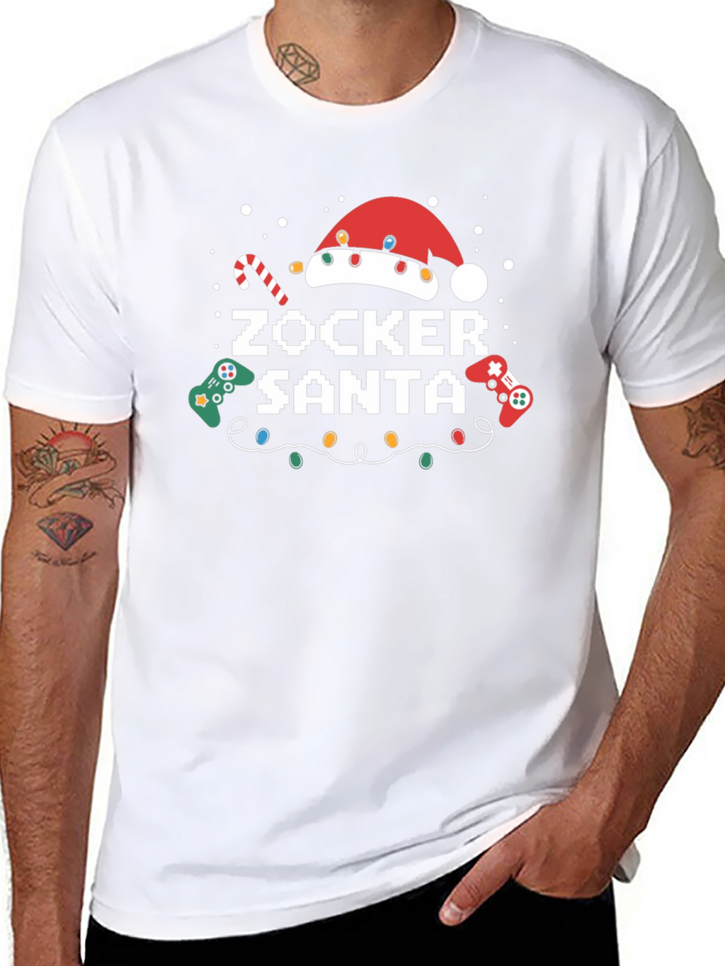 Zocker Santa Gamer Christmas T-Shirt
