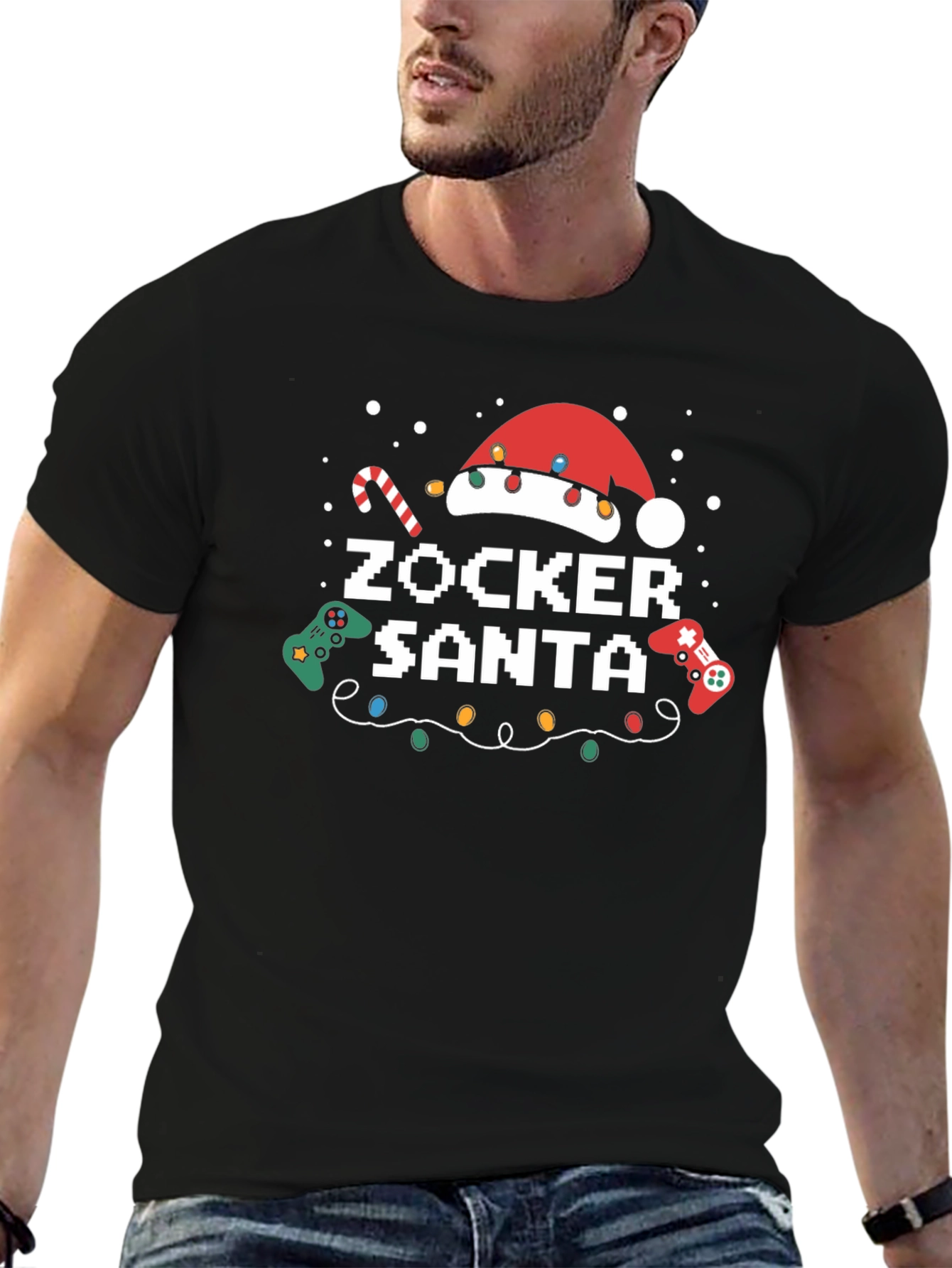 Zocker Santa Gamer Christmas T-Shirt